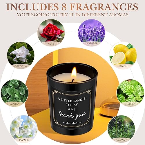 Miniatura 6 de Juego de 16 velas perfumadas de regalo, velas inspiradoras para el hogar, perfumadas a granel, fragancia fuerte de cera de soja, juego de velas para