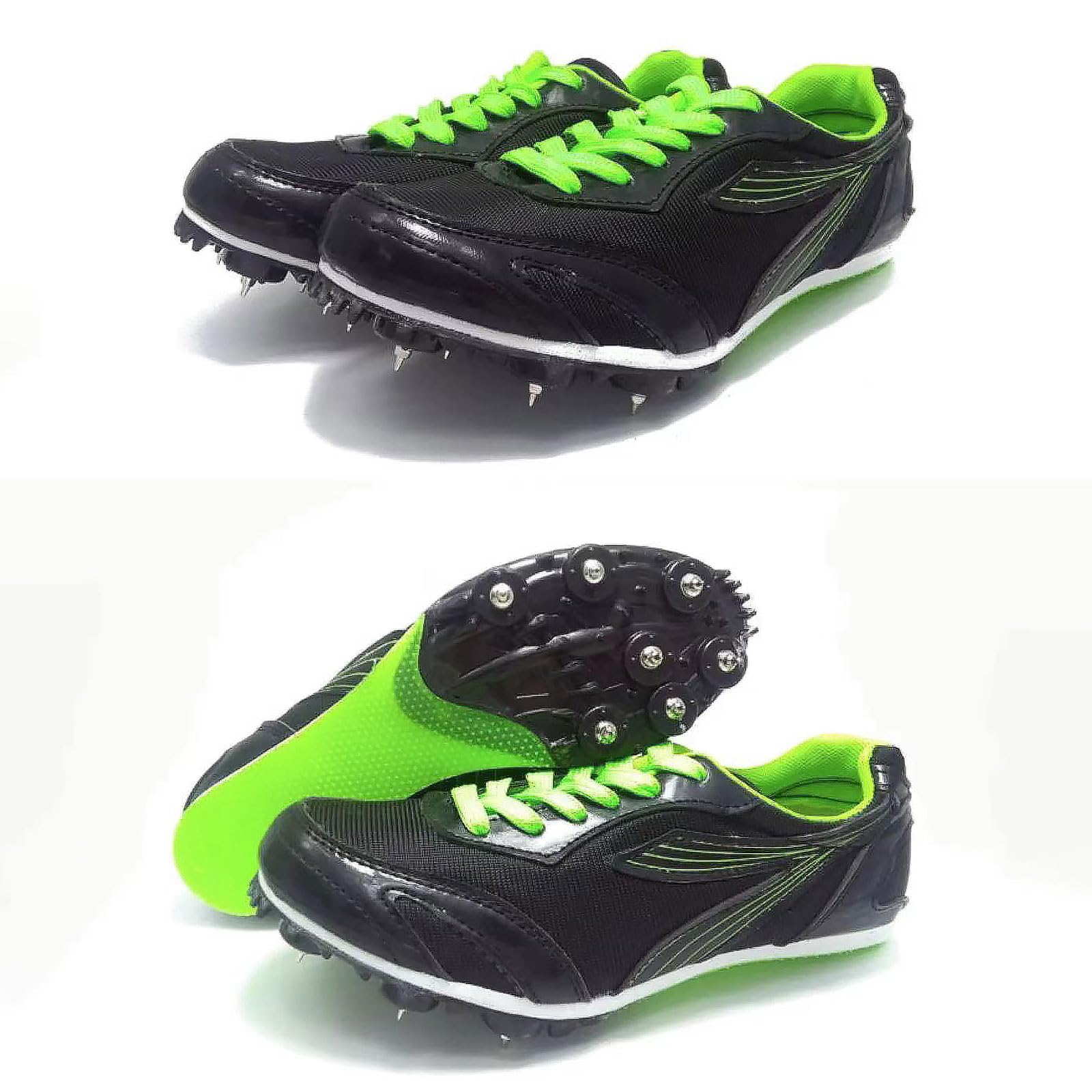Zapatos con clavos para atletismo,Zapatos con Clavos Campo,Zapatillas de correr con clavos,Unisex Spikes Atletismo para Pista,Transpirable Antideslizante,Para Running,salto largo,Training