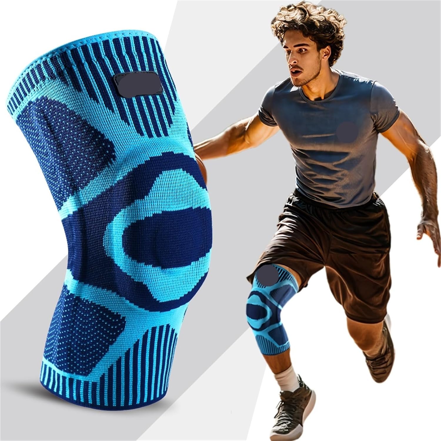 1 Pair of Sports Knee Pads, Meniscus Spring Support, for Running Fitness, Basketball, Tennis, Badminton, Volleyball for Volleyball Football Dance Yoga Tennis Running