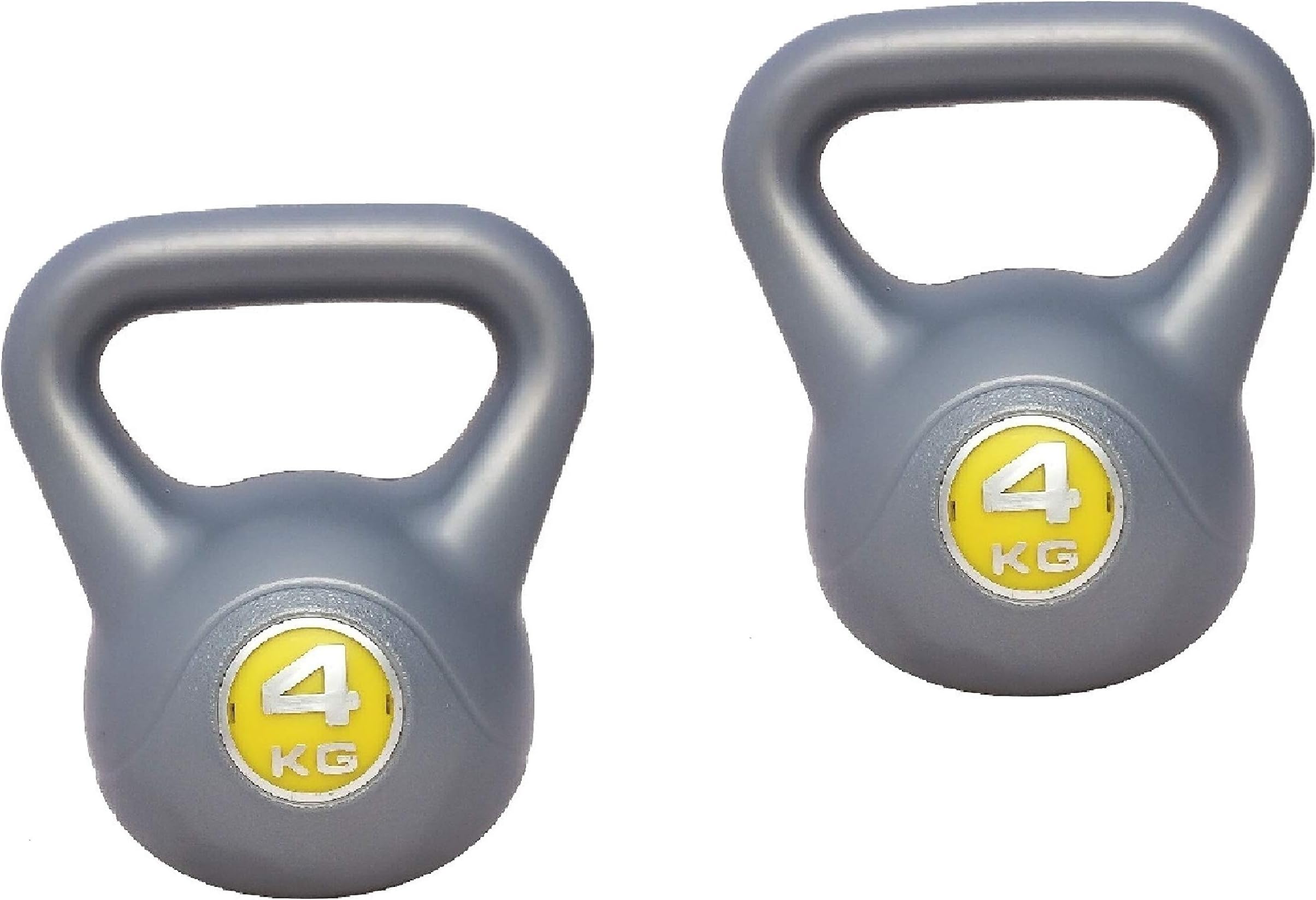 IQI Vinyl kettlebell pair 4kg, Kettle bell 2x 4kg pair INCLUDES Kettlebell workout DVD