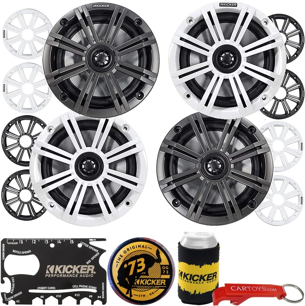 Kicker Km Coaxials Kicker KM65 Marine Speakers With