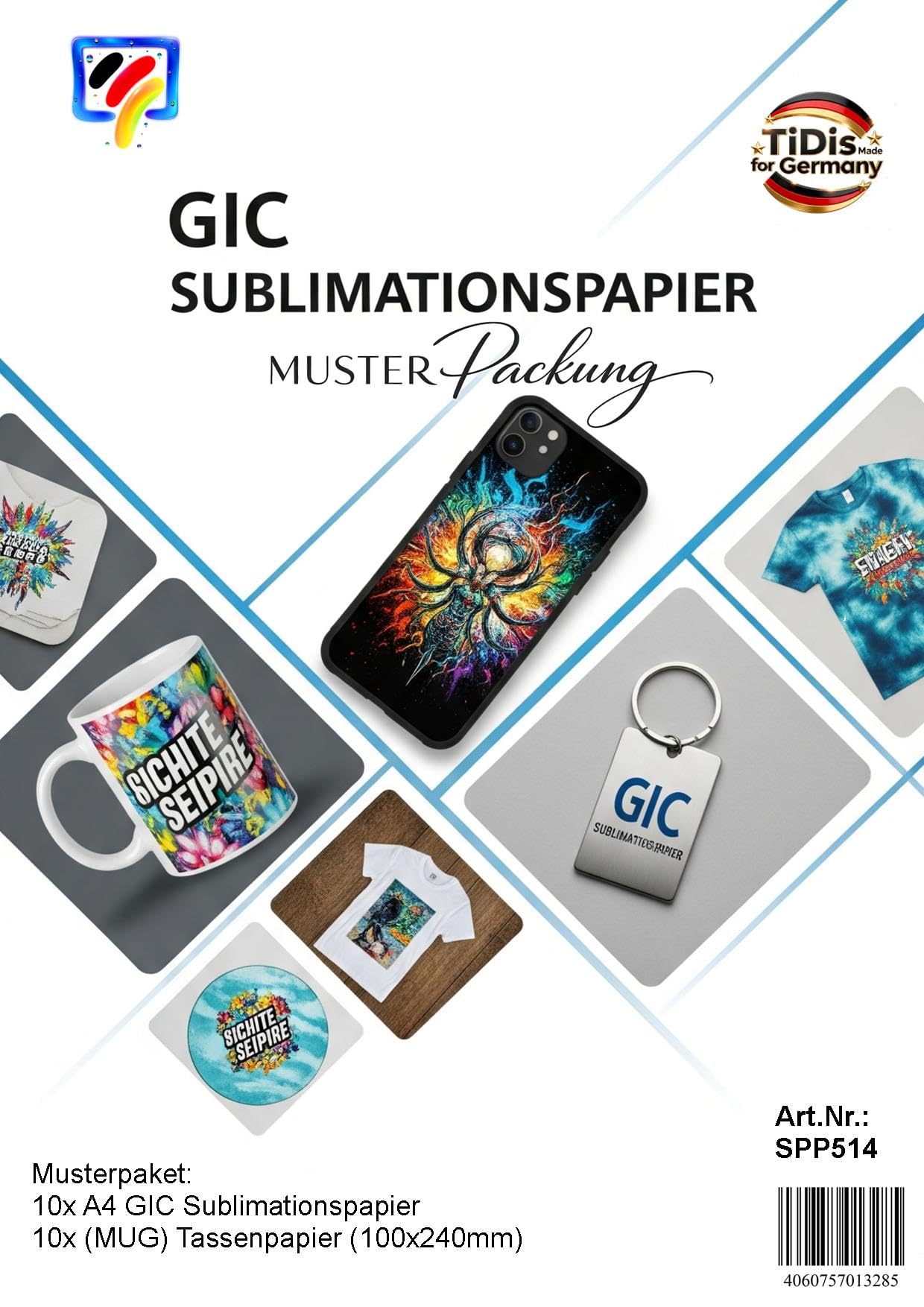 Dr. Inkjet A3 Sublimations Starterpaket – Komplettset für große Drucke inkl. Drucker, Tinte & Zubehör | Start014