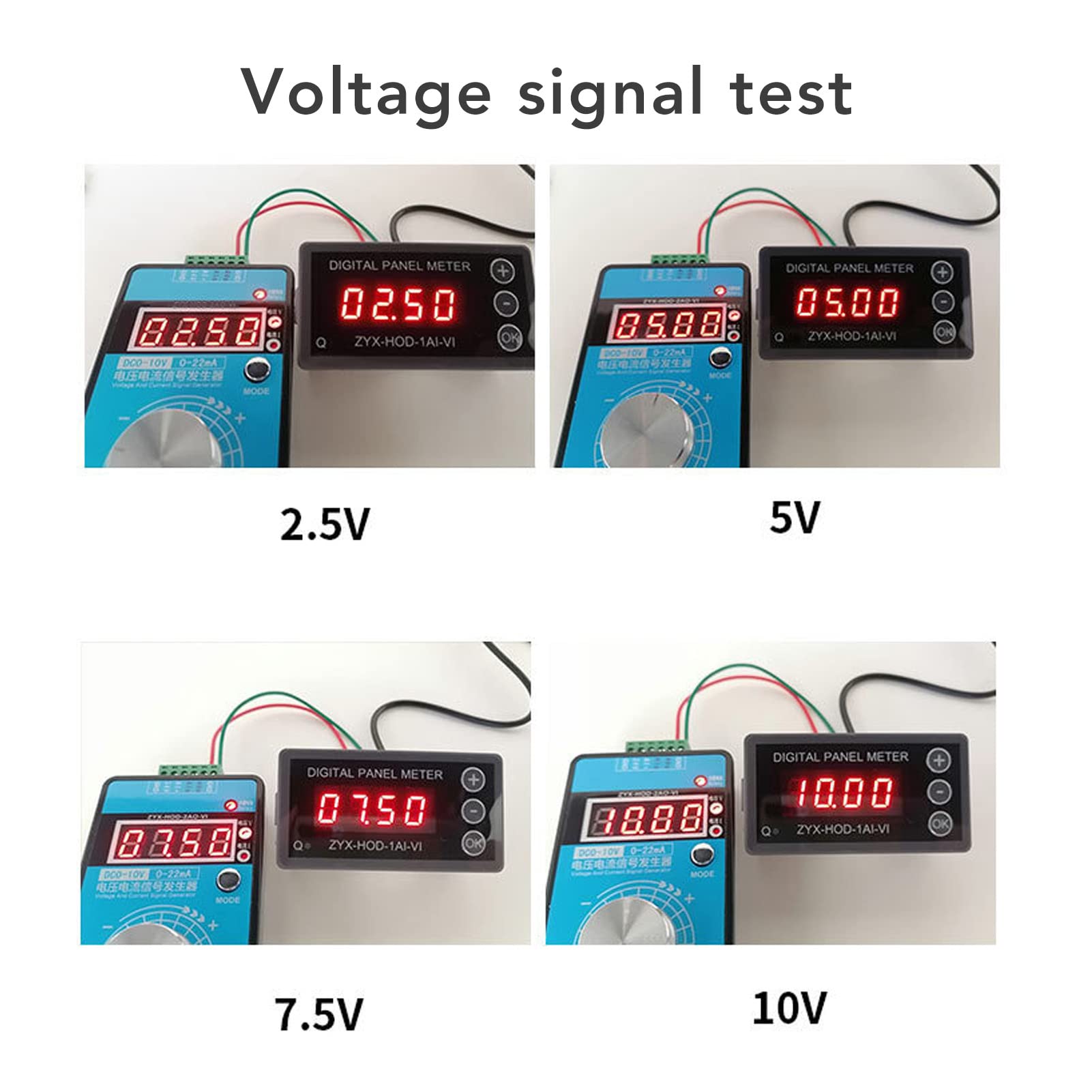 LED Test Messgerät Analog Signal Generator 0-20mA 0-10V Digitalanzeige Einstellbares Spannungsstrom Panel Modul