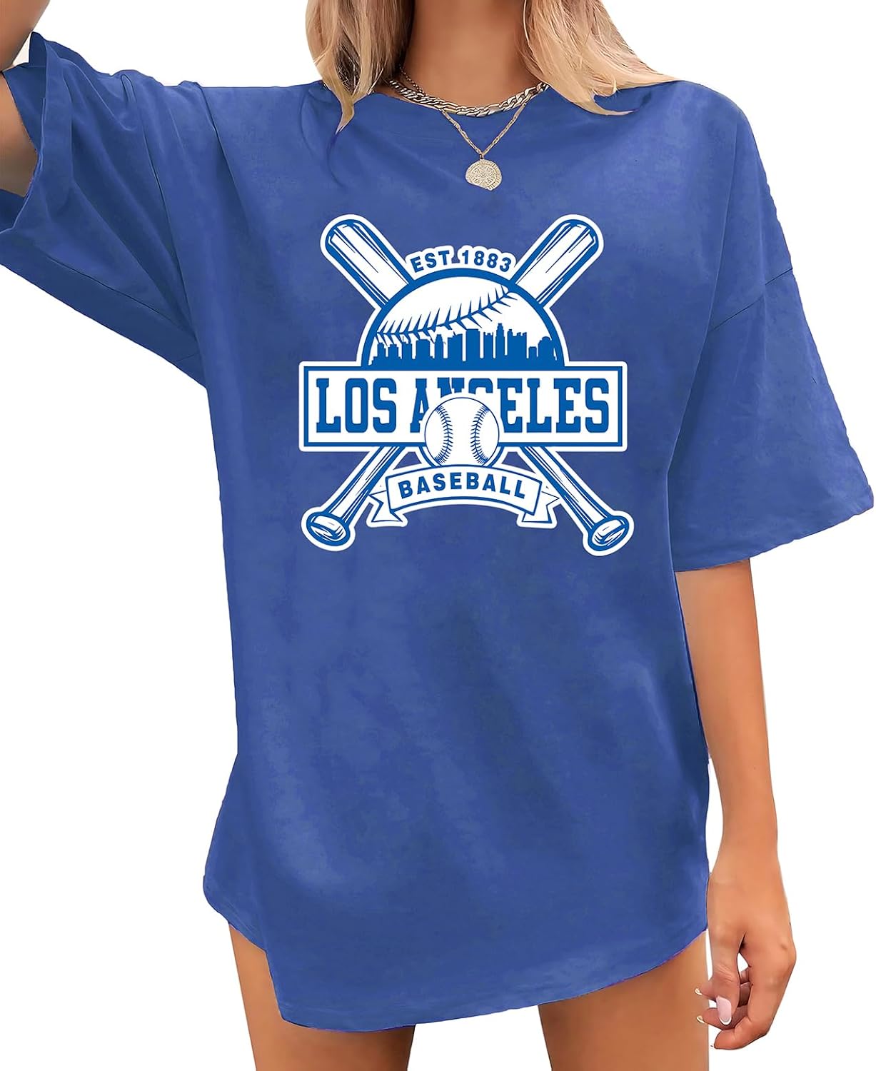 Baseball Shirt Women Oversized Baseball Game Day Shirts Baseball Season Graphic Tshirt Team Fans Casual Tops