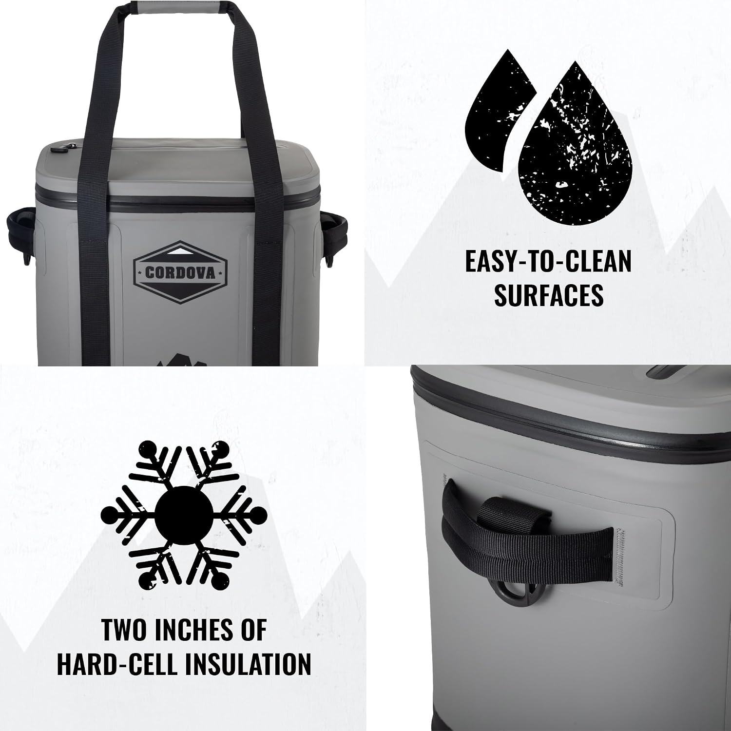 Cordova Outdoors Backcountry Daypack Soft Cooler - Insulated, Portable, Watertight, UV-Protection, Scree, 24 can