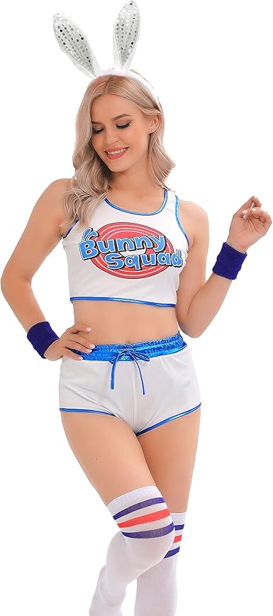 Lola Bunny Squad Cosplay Cheerleader 