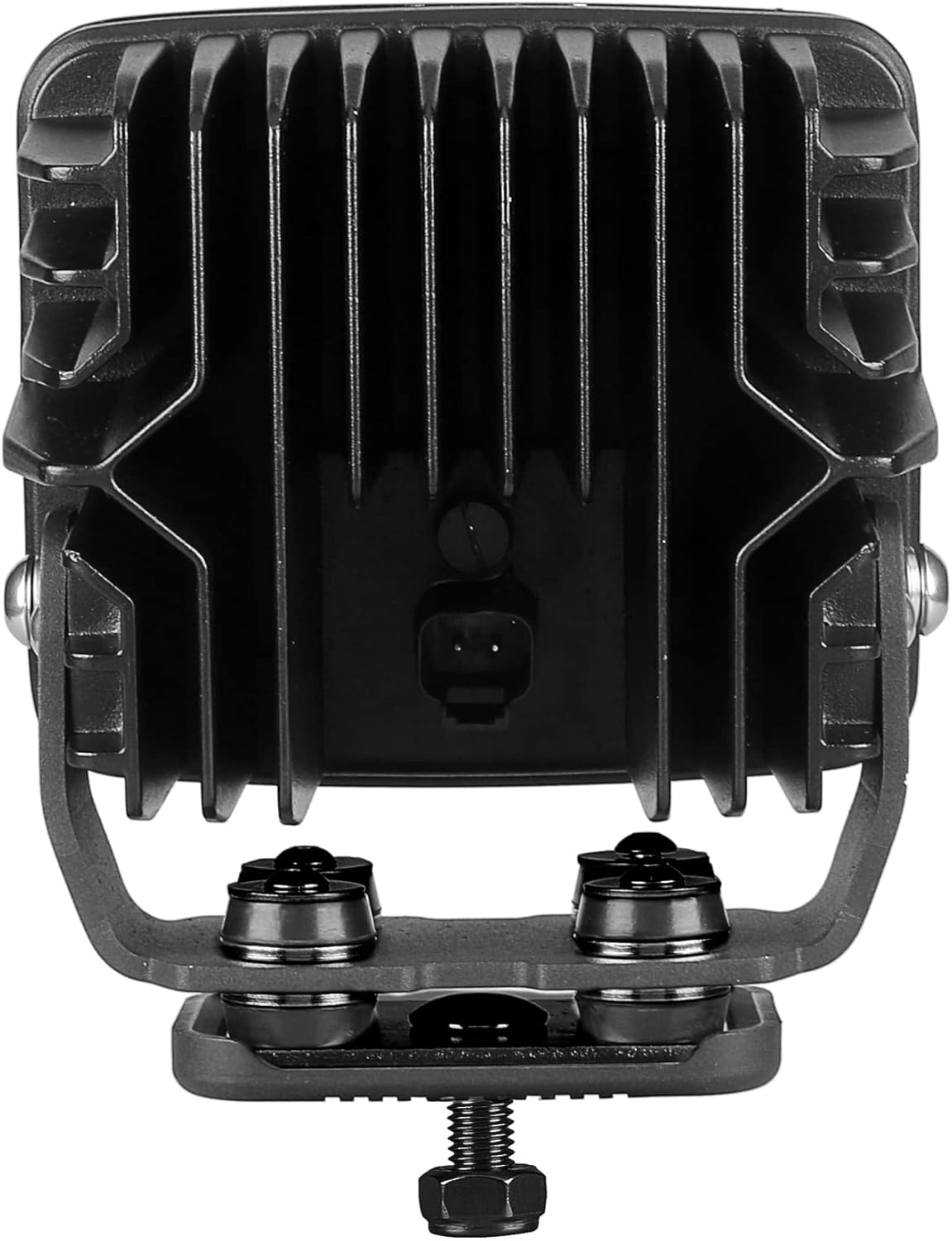 Go Rhino Xplor Lighting: Bright Series Square 5" Rectangle LED Spot Light Kit (Pair) | Surface Mount (Threaded Stud Mount) Aluminum, Black | 751800523FCS