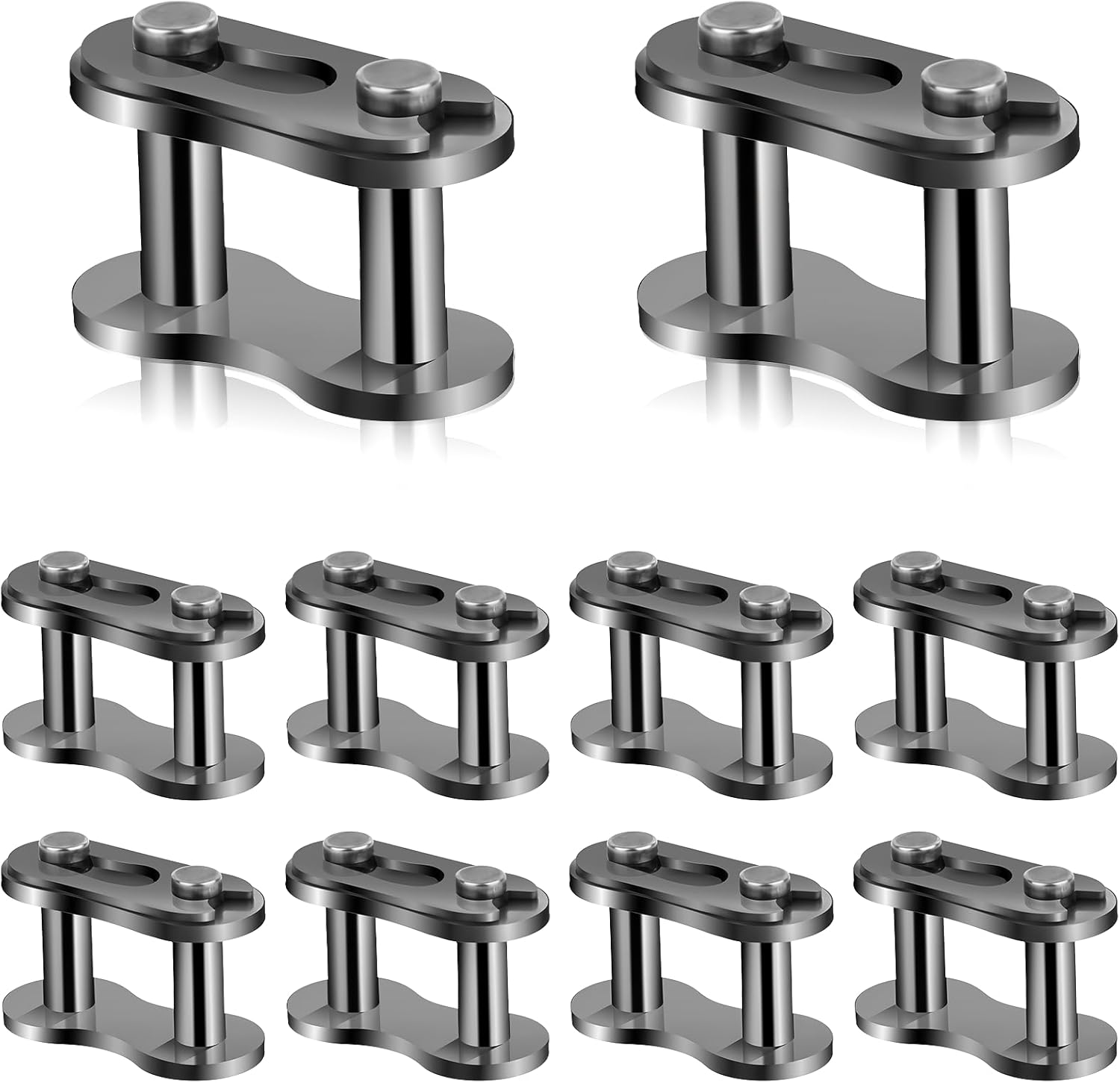 10 Pcs 420 Chain Master Link, Motorcycle Chain Drive Chains for 50cc-125cc ATV Quad 4 Wheeler Pocket Bike