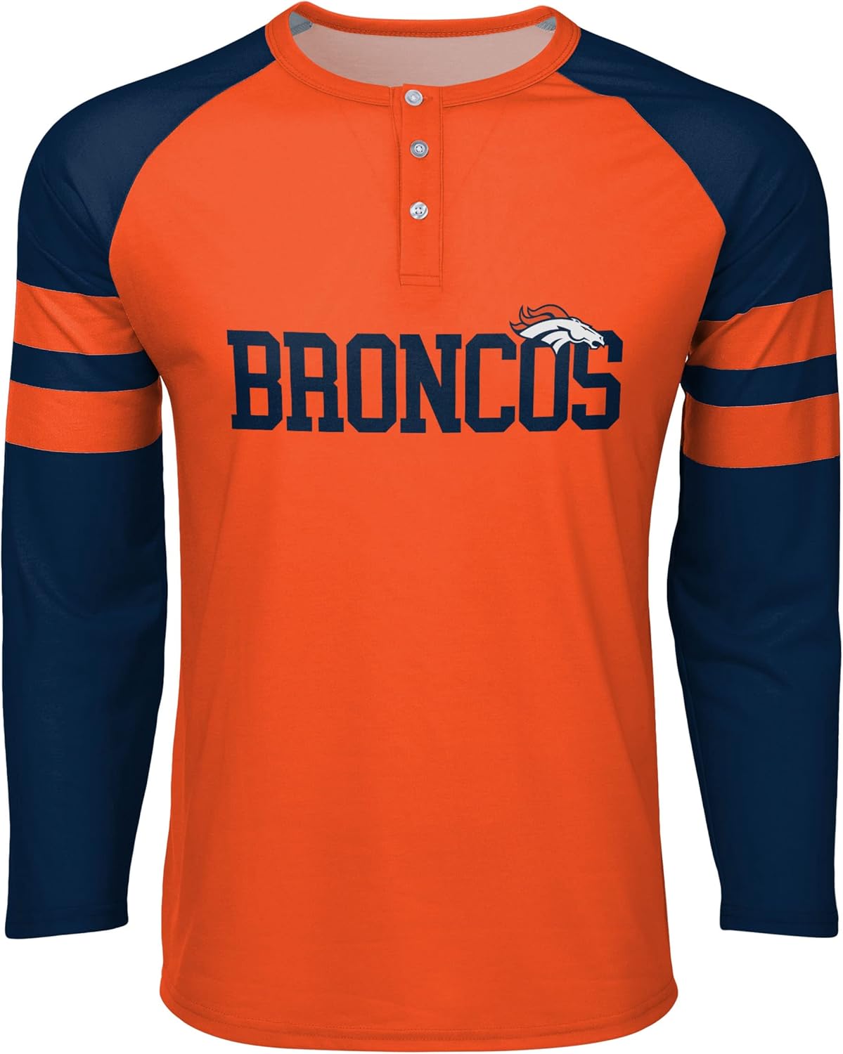 FOCO NFL Mens NFL Team Logo Shirt Long Sleeve Henley