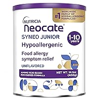 Vista 20 de Nutricia Neocate Junior - Fórmula hipoalergénica, sin lácteos, a base de aminoácidos para niños de 1 año en adelante - Para niños pequeños, niños