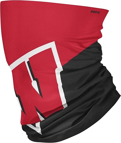 Miniatura 175 de FOCO NCAA unisex-adult Ncaa Team Logo Neck Gaiter Multiuse Logotipo grande.,Mini logotipo impreso.,Vacaciones en bloque ocupado,Hibisco