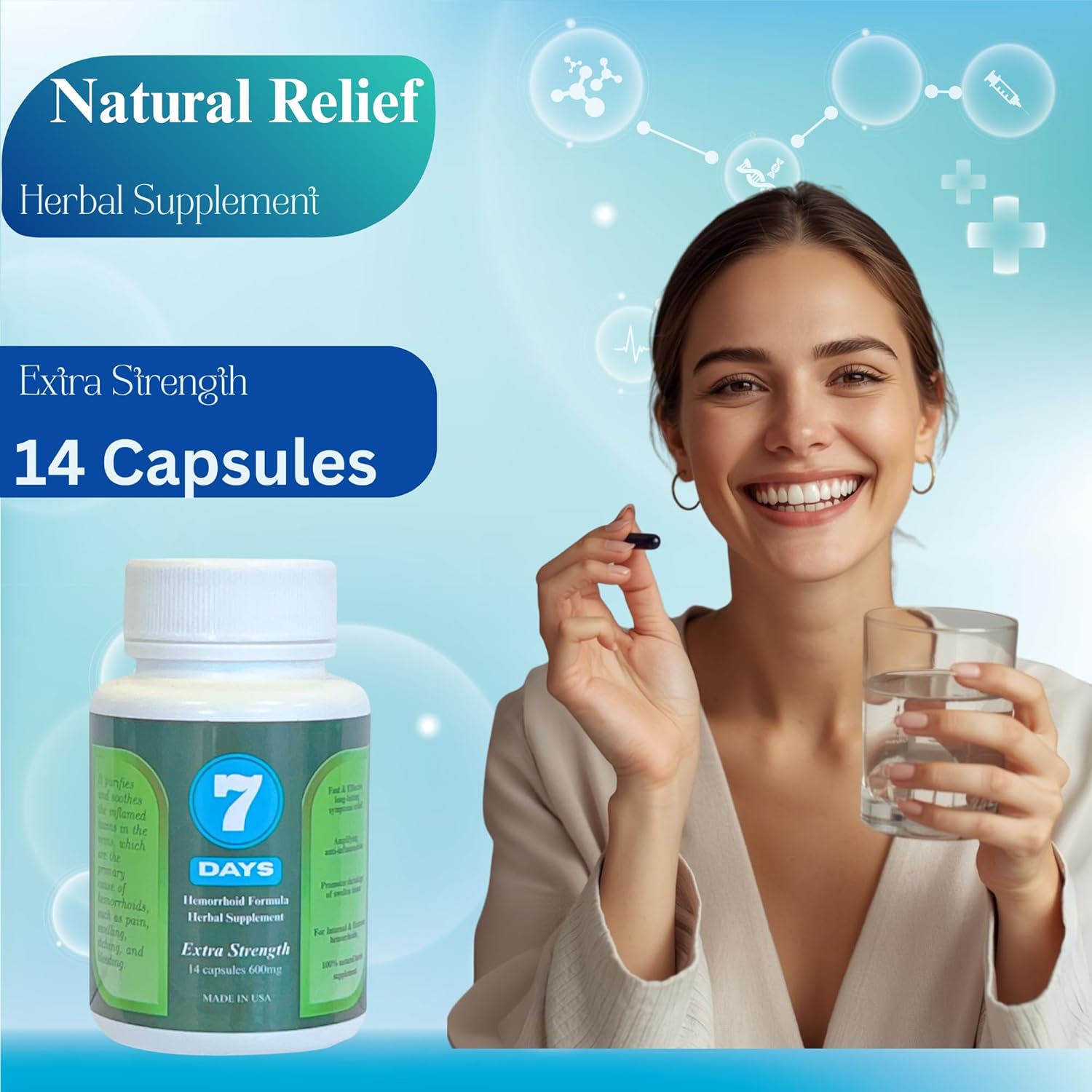 7 Days Hemorrhoid Herbal Supplement