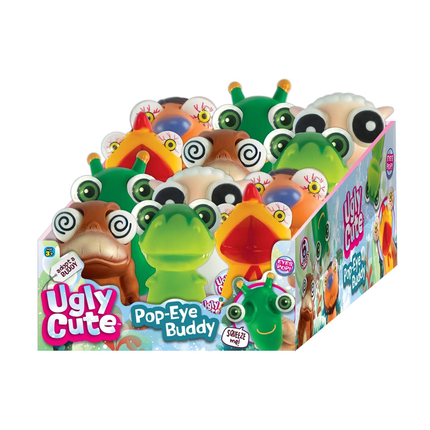 JA-RU Ugly Cute Pop-Eye Buddy Squishy Animal Toys 4751