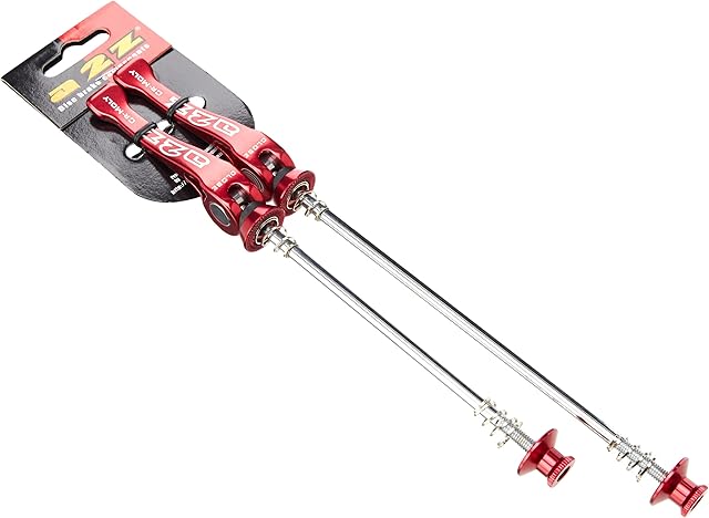 A2Z CrMo Quick Release Mountain Bike Wheel Skewers RED