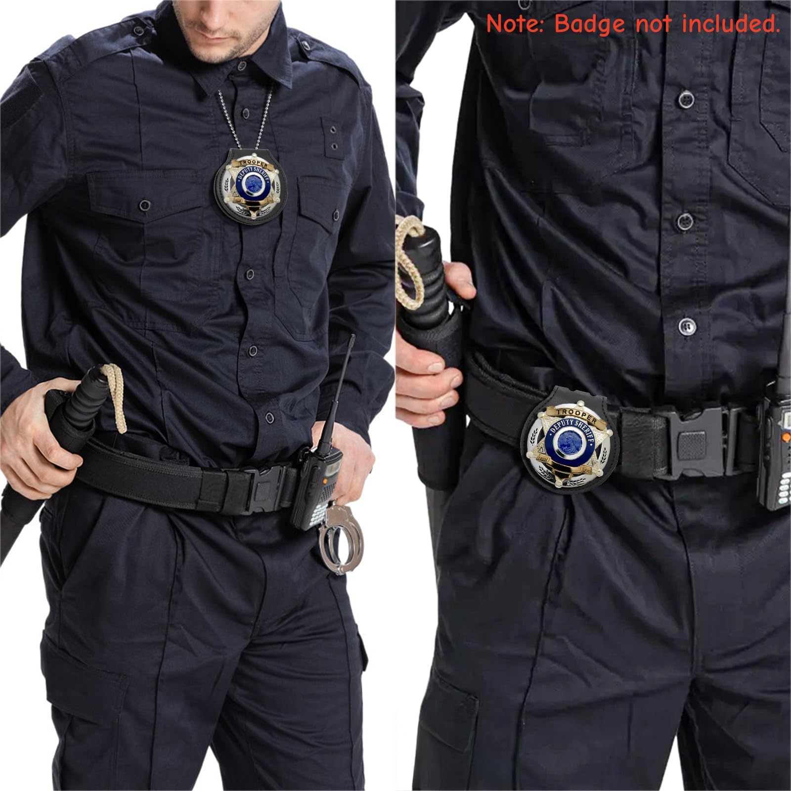 日本警察バッジデザイン フォルダー Amazon | Mezchi 警察バッジホルダー 2個パック レザーユニバーサル
