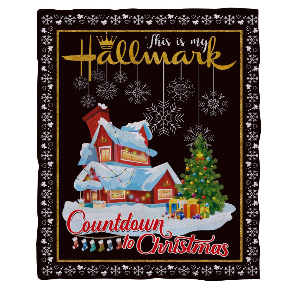 Couverture Sherpa Noël plaid doux pour pause déjeuner bureau et salon 130x150