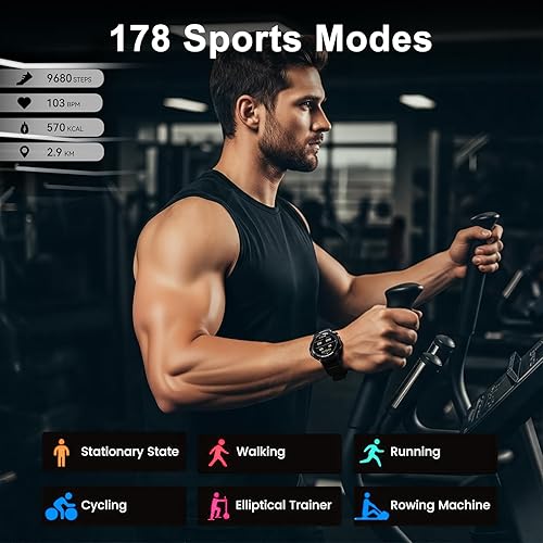 Miniatura 7 de Keenergy - Reloj inteligente para hombres y mujeres, pantalla táctil HD de 1.5 pulgadas, reloj inteligente con rastreador de actividad física,