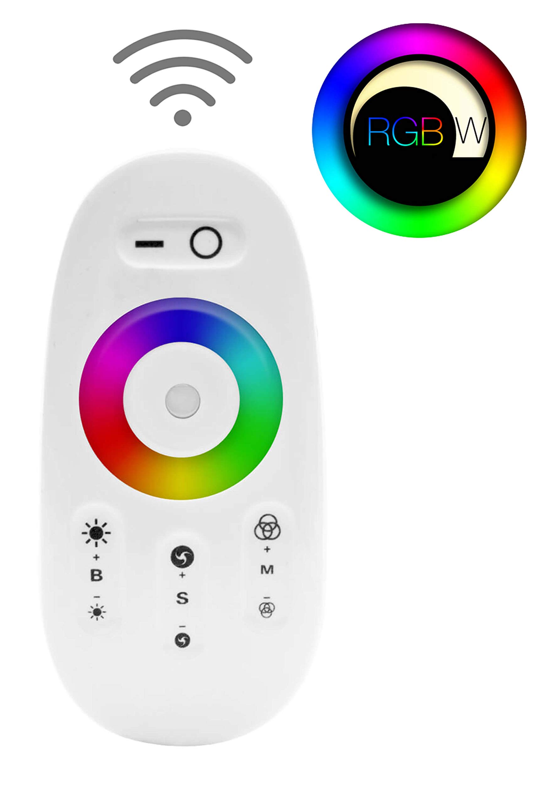 LED Universum RGBW - Tira de Luces LED (2 m, con Fuente de alimentación y Mando a Distancia, 24 V, IP65, RGBWW, Chip LED Todo en uno 60 LED/m)