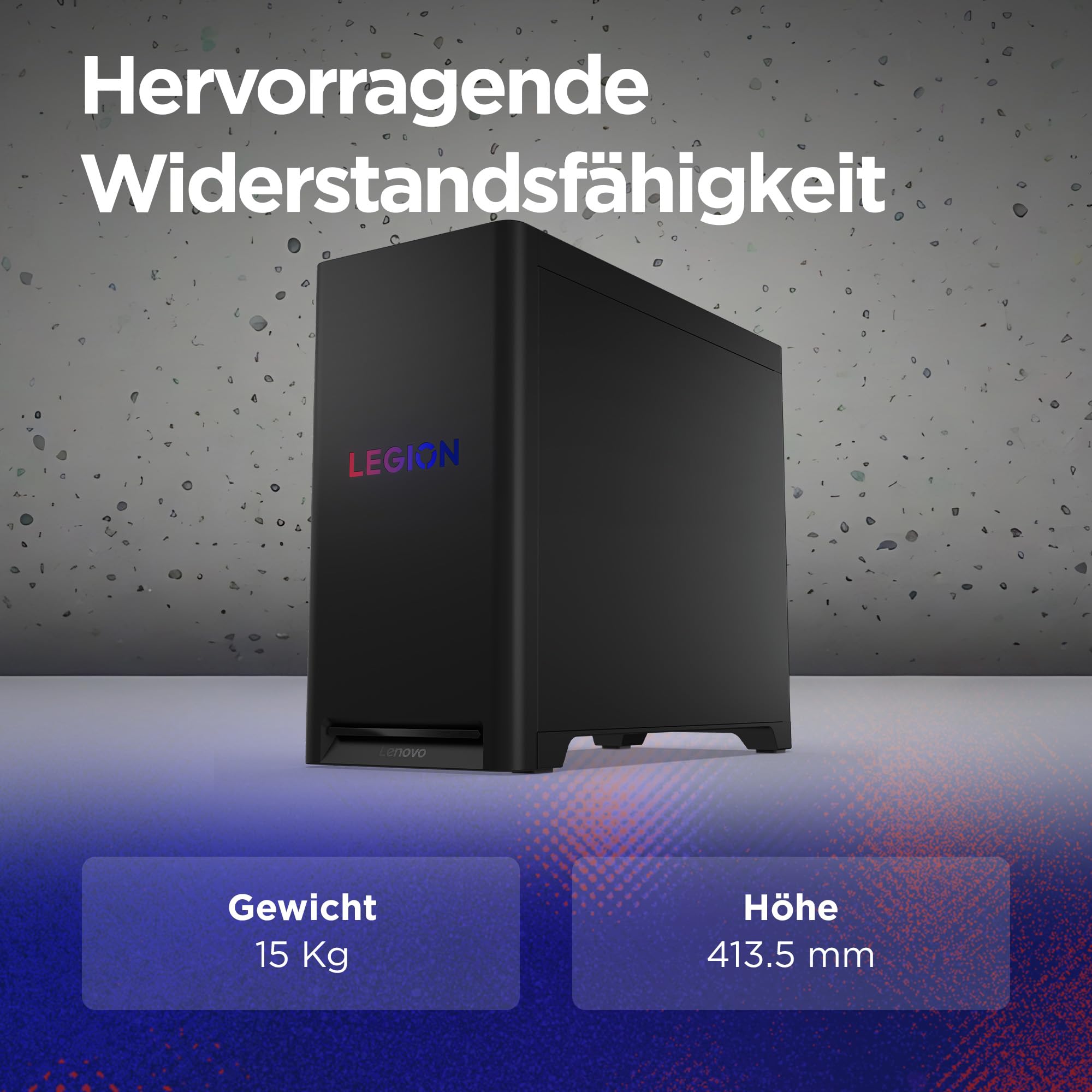 Lenovo Legion Tower 5i Gaming AI Desktop-PC | NVIDIA GeForce RTX 5070 | Intel Core Ultra 7 265KF | 32GB RAM | 2TB SSD | Win11 | Eclipse Black | Transparente Abdeckung | 30L | 3 Monate GamePass