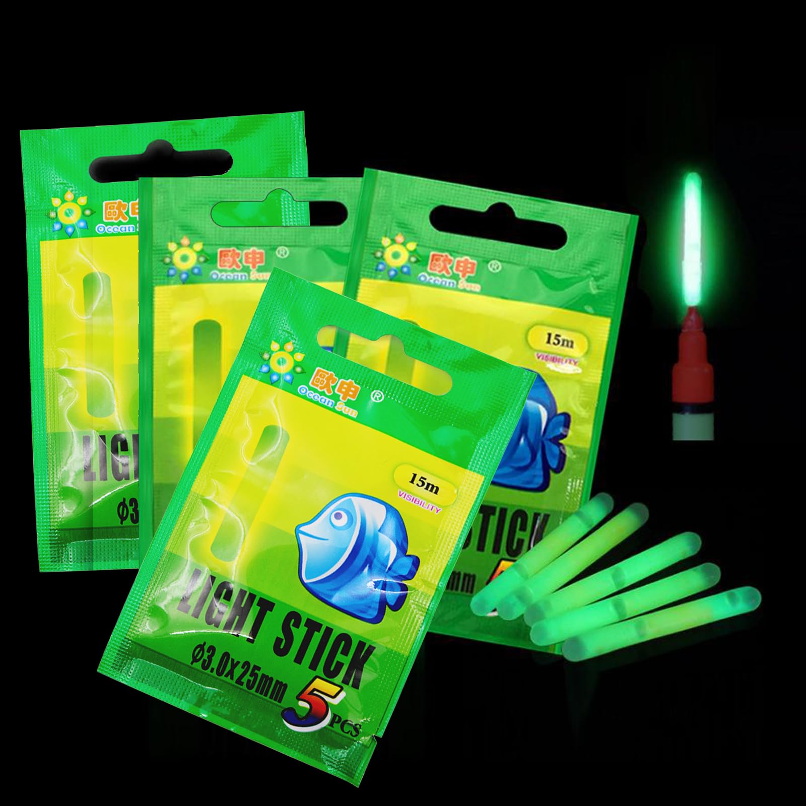 bouchon fluorescent peche