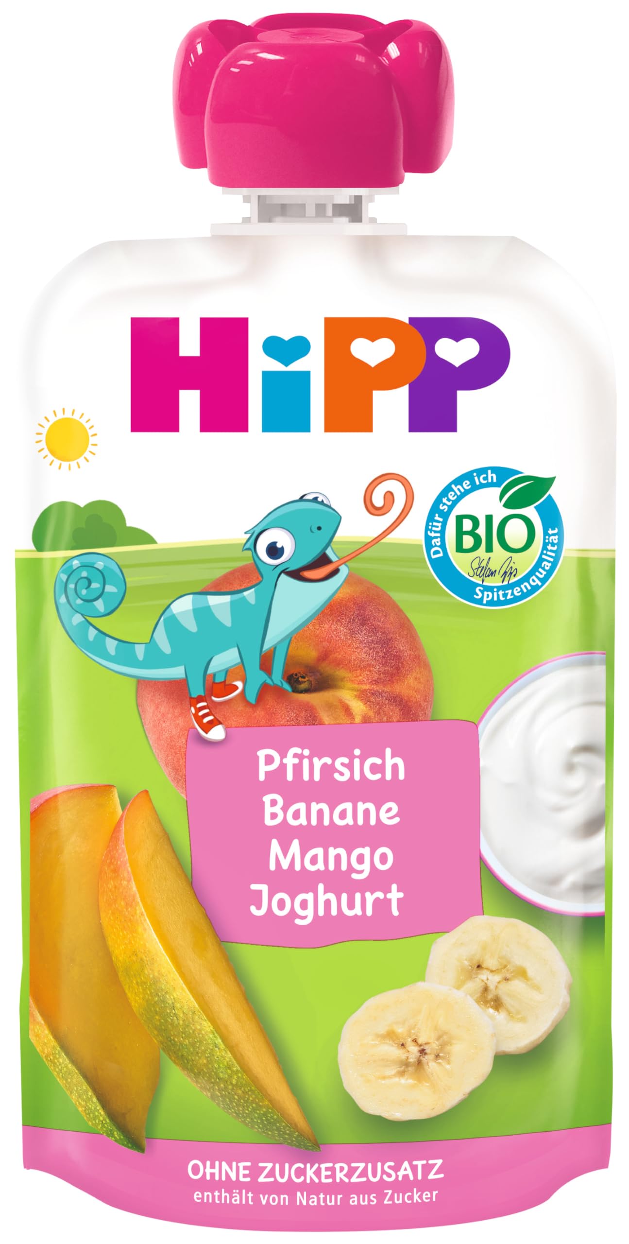 HiPP Organik Mangolu Yoğurtlu Muzlu Şeftali 100 gr
