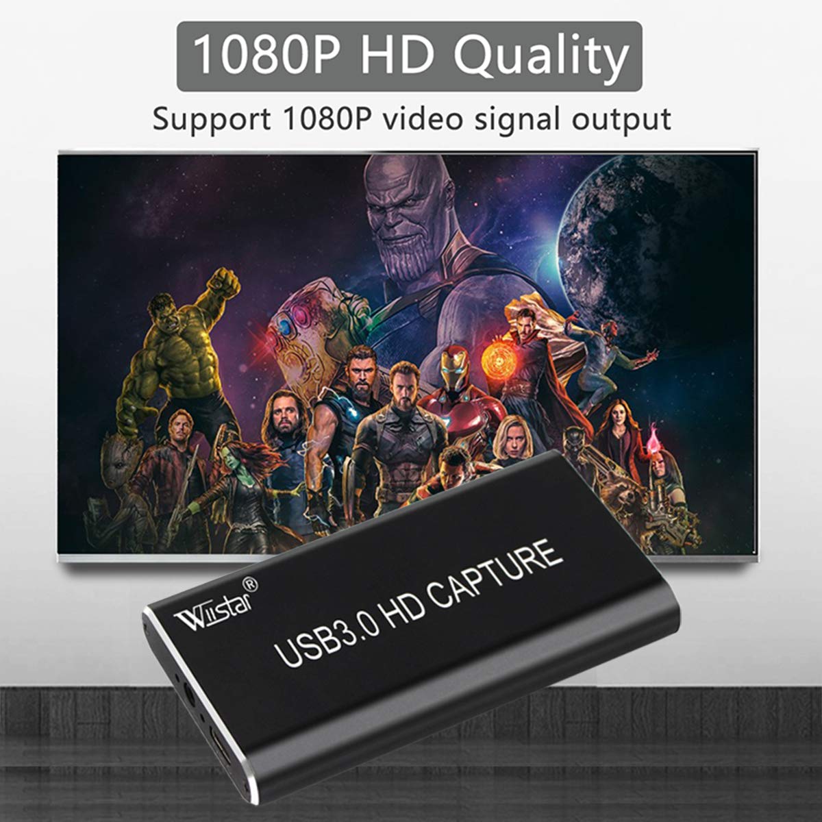Amazon.com: Wiistar HDMI Game Capture Card 1080P HDMI to USB 3.0 Type C  Live Video Capture Game Capture Recording HDMI to USB 3.0 Adapter Grabber  for Windows Mac OS Linus : Electronics