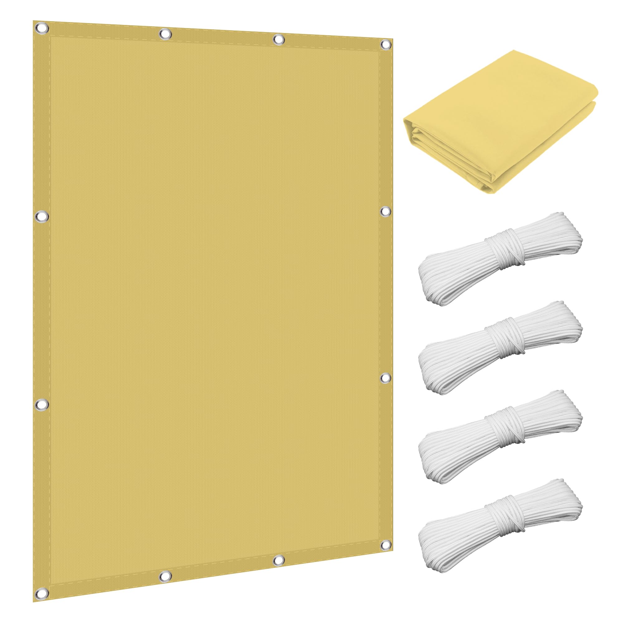 Voile d'ombrage imperméable 400x450 cm pare-soleil jardin indéchirable