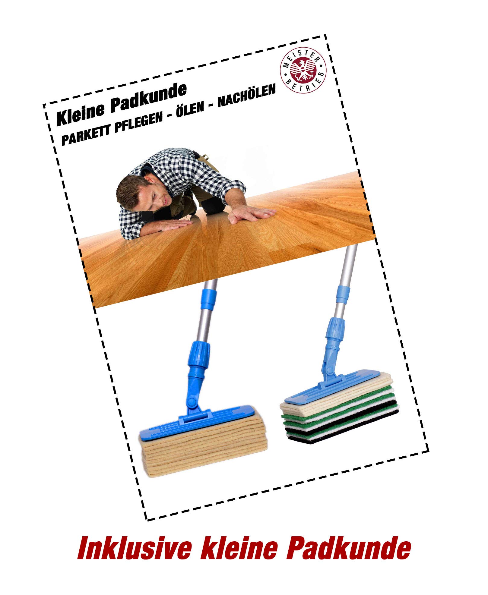 Soft-Sheep, porta cialde Pro con manico in 10 cuscinetti di lana Softsheep, porta cialde con manico e manico telescopico in alluminio