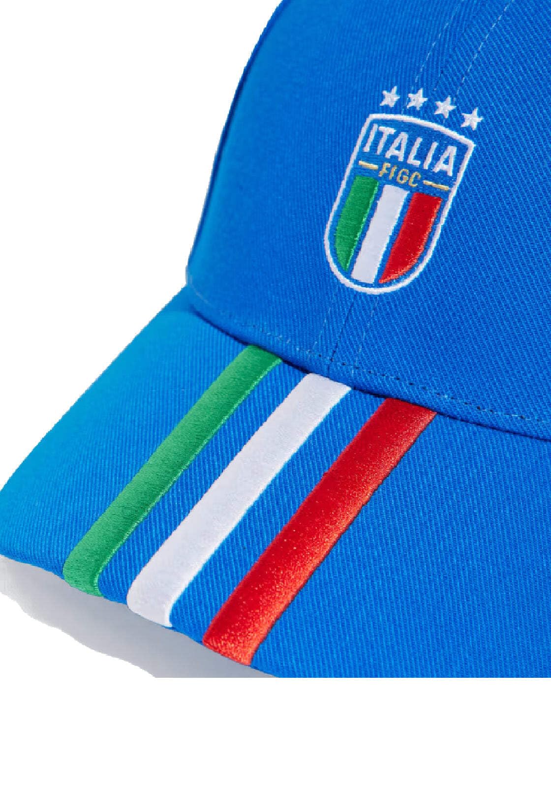 Adidas FIGC - Cappellino da Calcio e Calcio, Blu/Bianco, Taglia Unica, Unisex