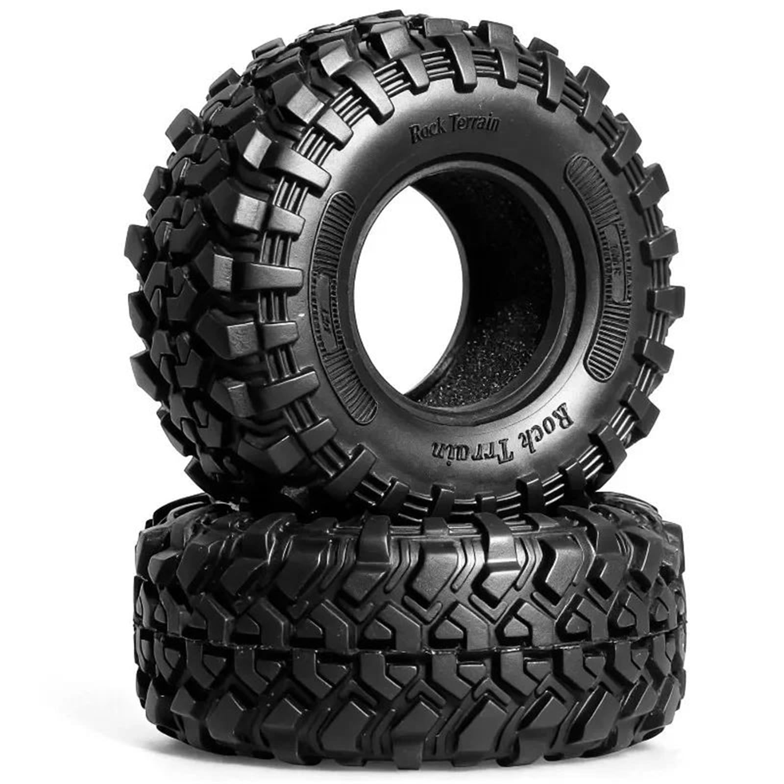 Per Trx4m Per Axial Per Scx24 Trxs Ax24 1/18 1/24 Rc Auto 4 Pezzi 1.3In Pneumatici Cingolati Morbida Gomma Appiccicosa Diametro Esterno 64mm Ricambi Modellini RC