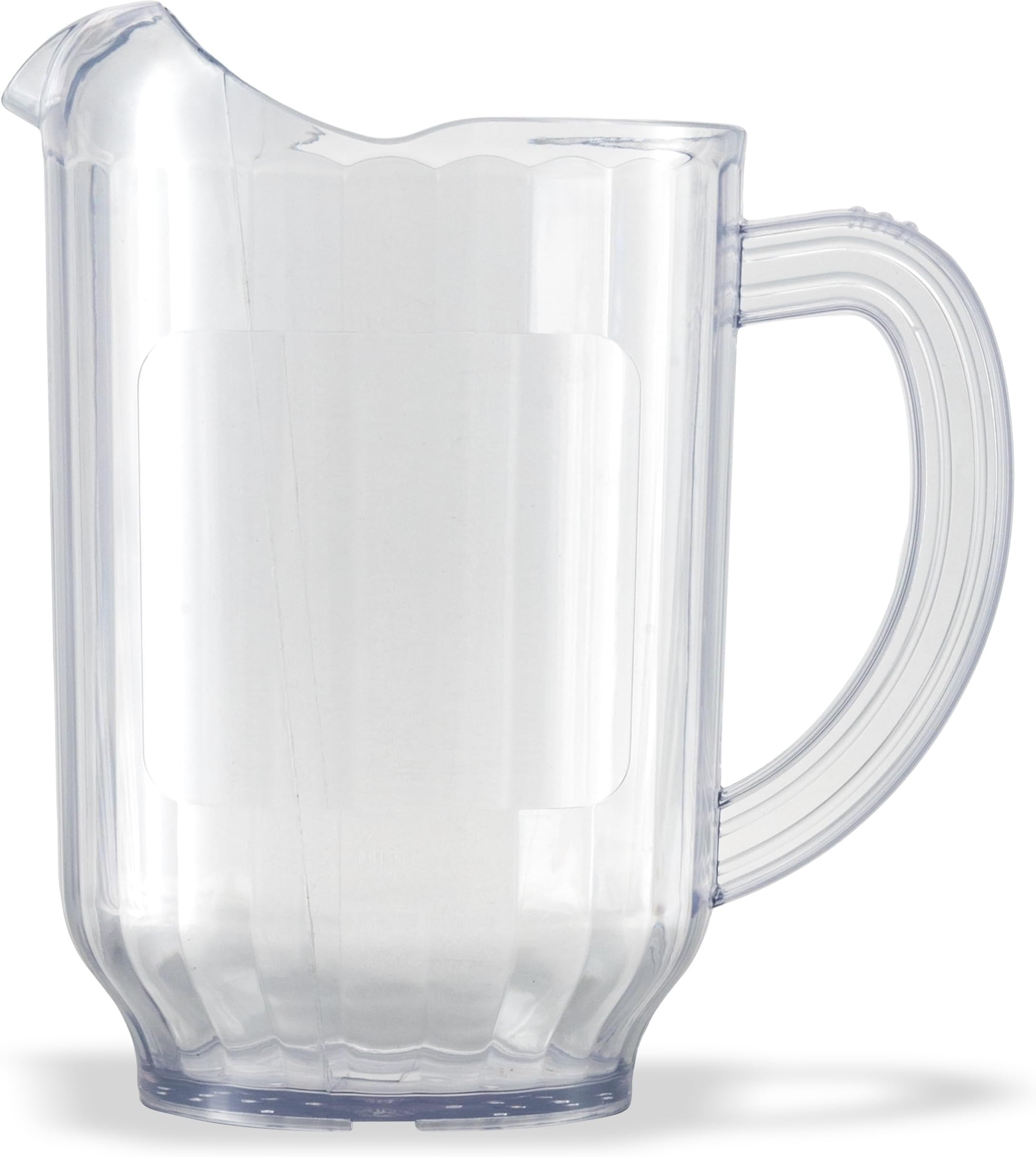 Carlisle FoodService Products Versapour Clear Pitcher Tall Pitcher for Restaurants, Catering, Kitchens, Plastic, 60 Ounces, Clear