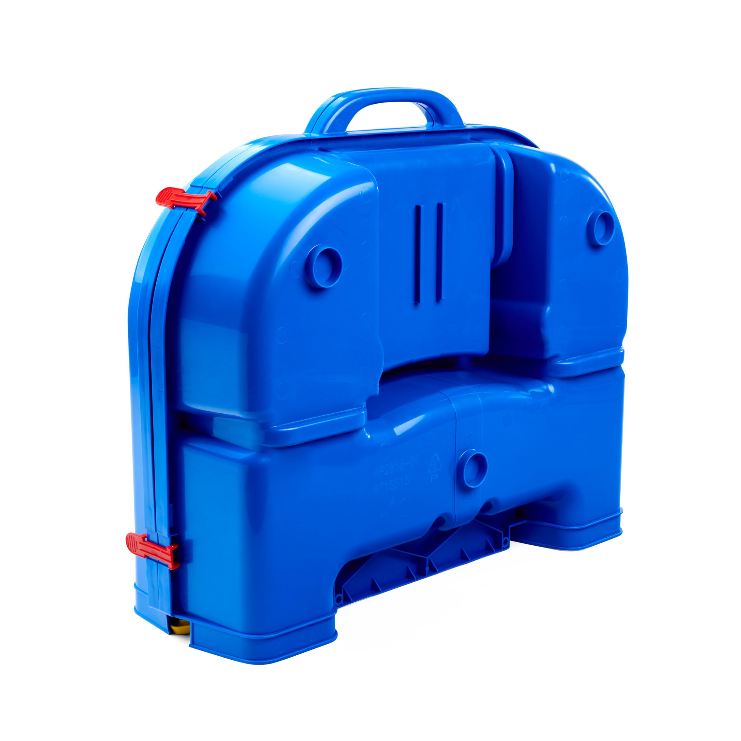 AquaPlay Tor wodny walizka transportowa, 25 części, figurka Hippo Wilma, samochód amfibiowy, łódź, kontener, Zachęca Do Kreatywnej Zabawy, Przenośny Zestaw Do Wodnej Zabawy Dla Dzieci w wieku od 3 lat
