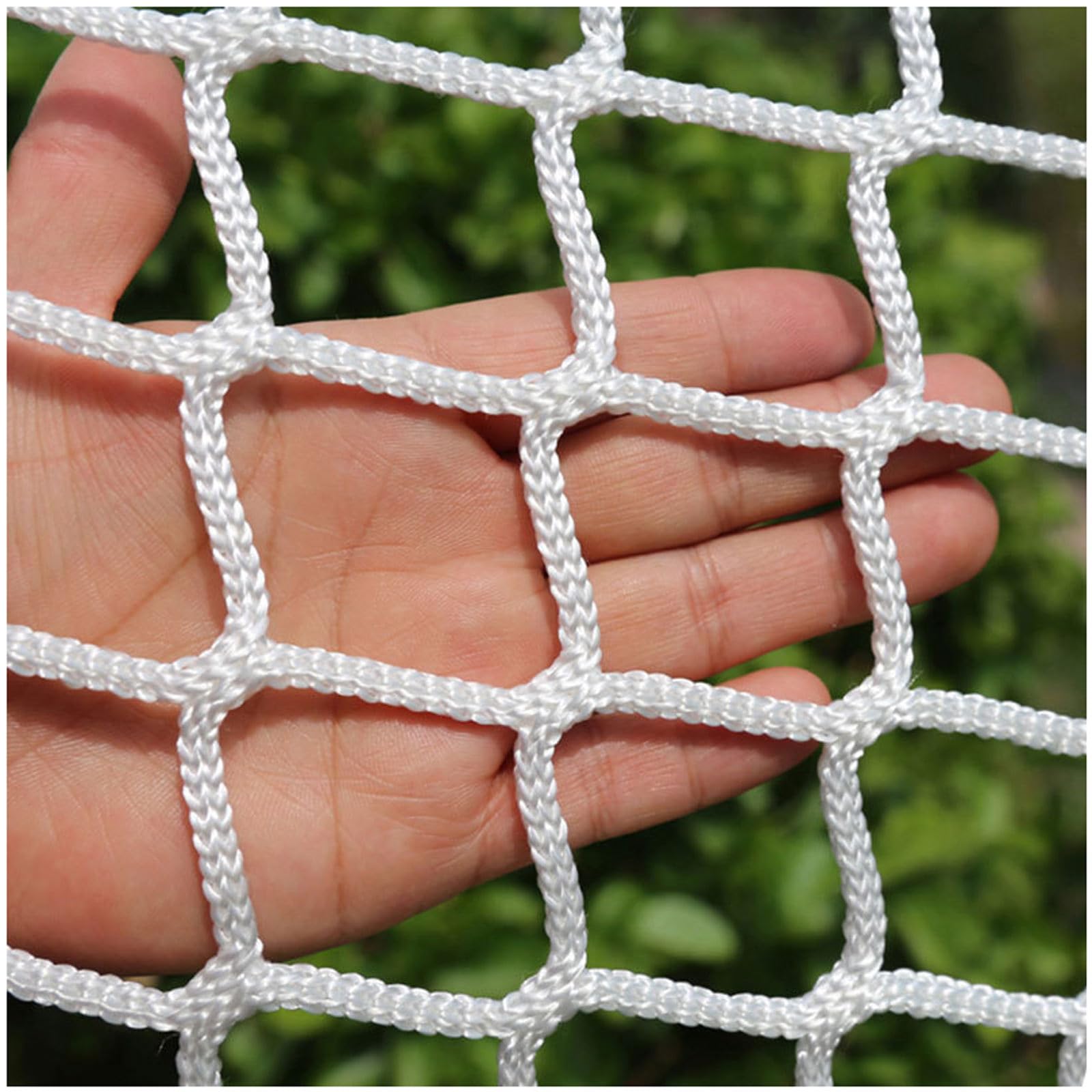 Rete di Sicurezza per Bambini Gatti, Rete di Protezione Arresto Caduta Zenza Nodi Resistente All'Usura per Scale e Balconi Ringhiere Altalena Da Giardino(Size:1 * 2m(3 * 7ft),Color:bianco)