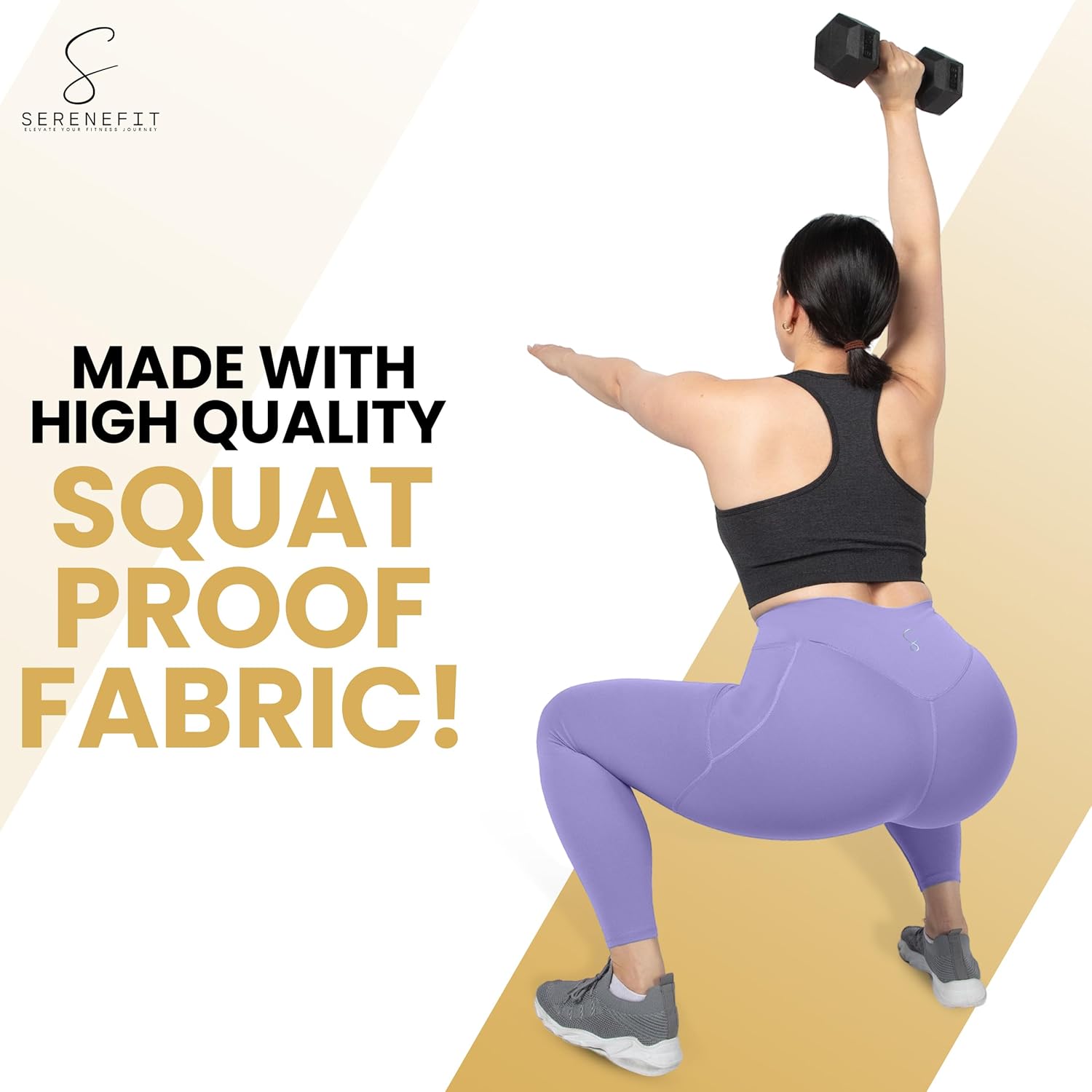 Yoga Pants with Pockets for Women Tummy Control High Waisted Buttery Soft Gym Leggings Workout Clothes for Women - Image 3