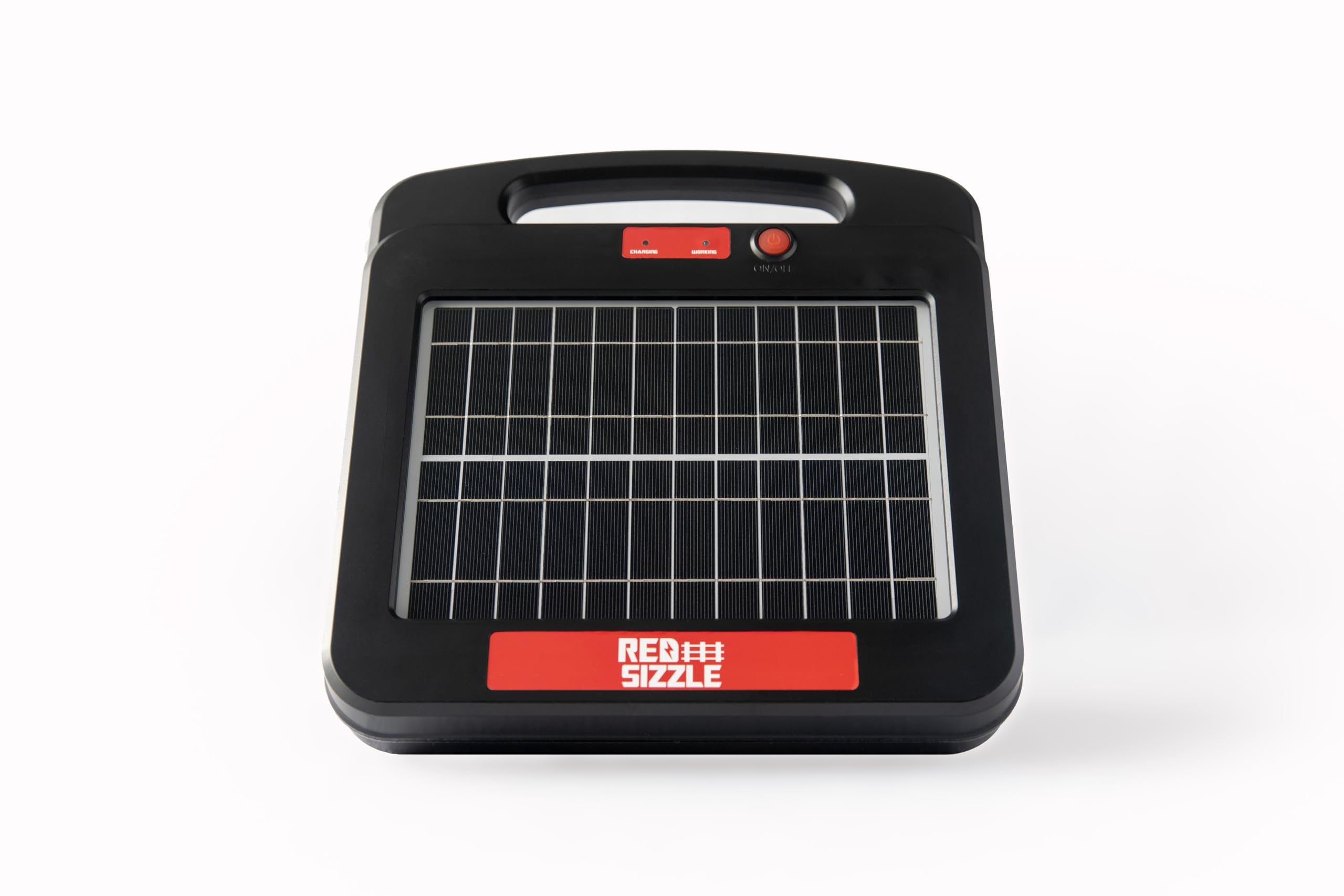 Electric Fence Charger | Solar Red Sizzle 9S | Solar Powered Electric Fence Energizer | 1.35 Joule | Powerful Charger for Electric Fence