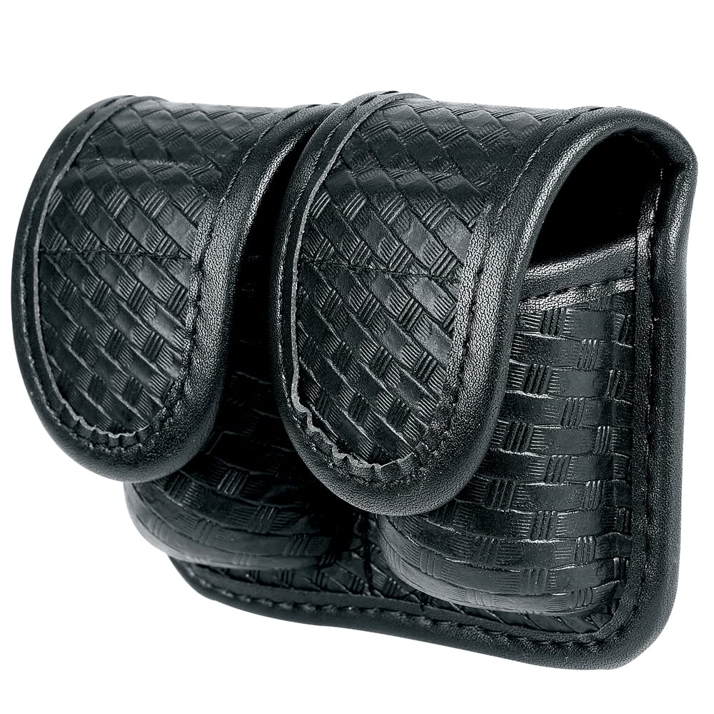 TAFTACFRDouble Speed Loader Pouch - Black Nylon - Holds Two Speed Loaders .38 /.357