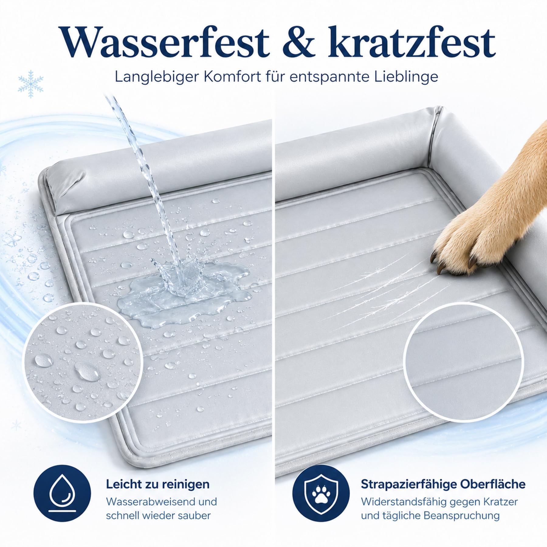 Kühlmatte Hund,99cmx69cm 2026 Neu Kühlmatte für Den Sommer,Selbstkühlende Hundematte,Waschbar kühlmatte für Hunde,Kühlmatte Hunde Ergonomisch für Kühldecke Groß Hunde Welpen Katze Kühlmatte