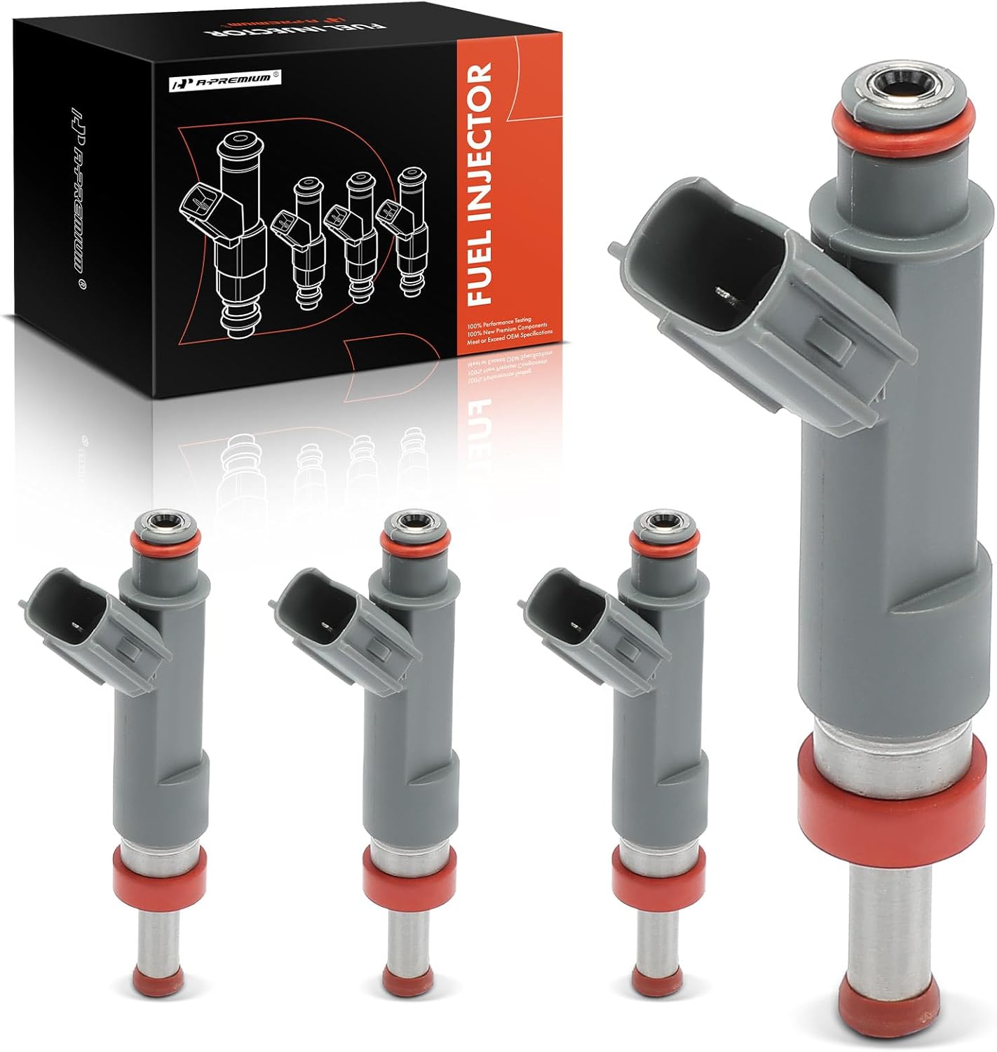 A-Premium Set of 4 Fuel Injectors Compatible with Toyota Corolla 2019 2022, Prius 2016-2022, Prius AWD-e 2019-2022, Prius Prime 2017-2022, 1.8L 2.0L, Replace# 2320939295, 2325037080