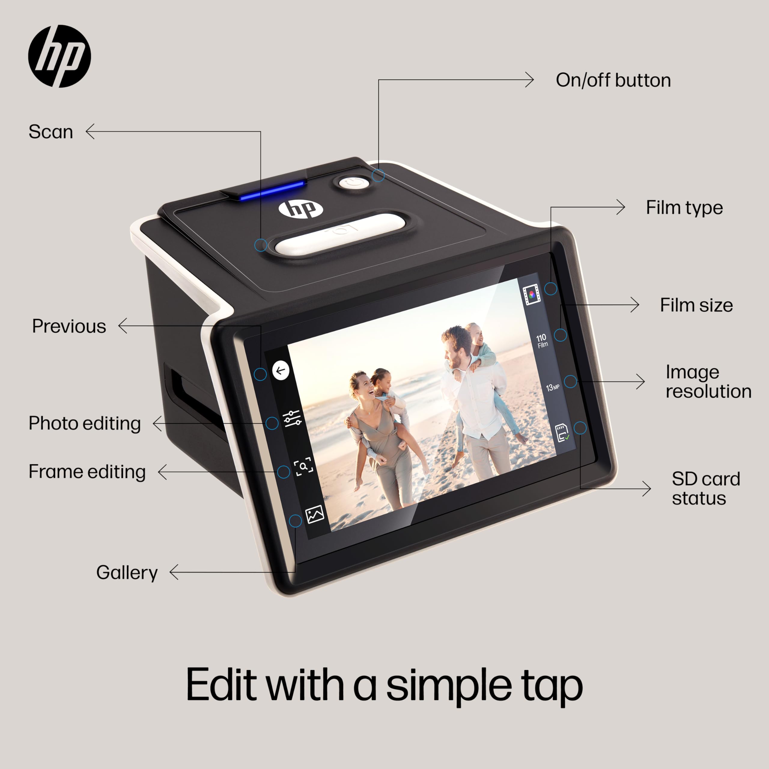 Amazon | HP FilmScanタッチスクリーンフィルム&スライドスキャナー