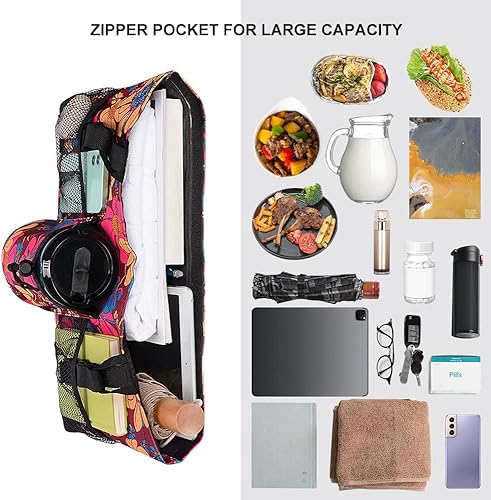 Miniatura 8 de supregear Bolsa de andador y bolsa lateral para andador, ligera, plegable, accesorios para andadores, cesta organizadora de cesta para andador,