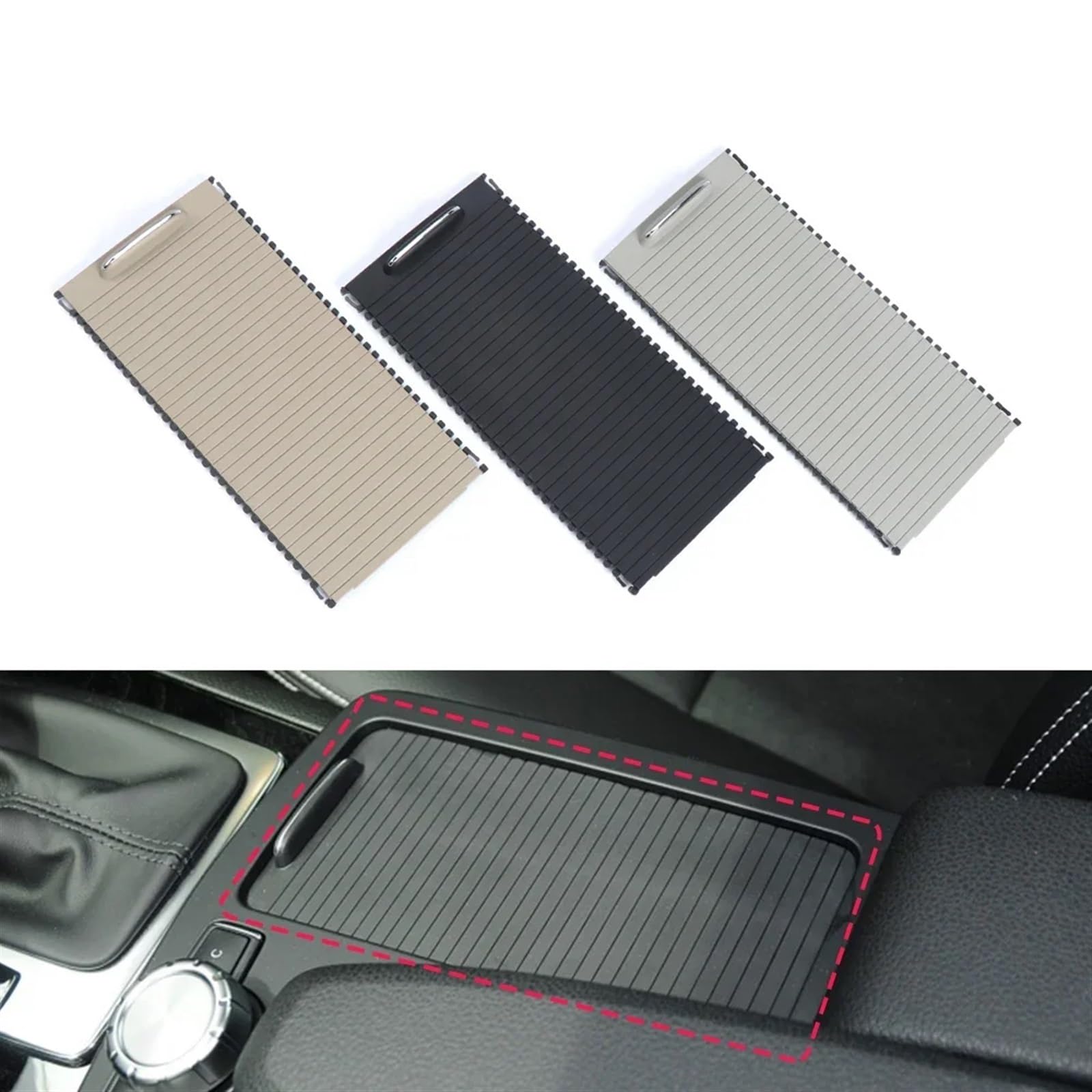 Volet Roulant Porte-Gobelet Mercedes W204 W212 - Couvercle Console Centrale OEM 2046807607