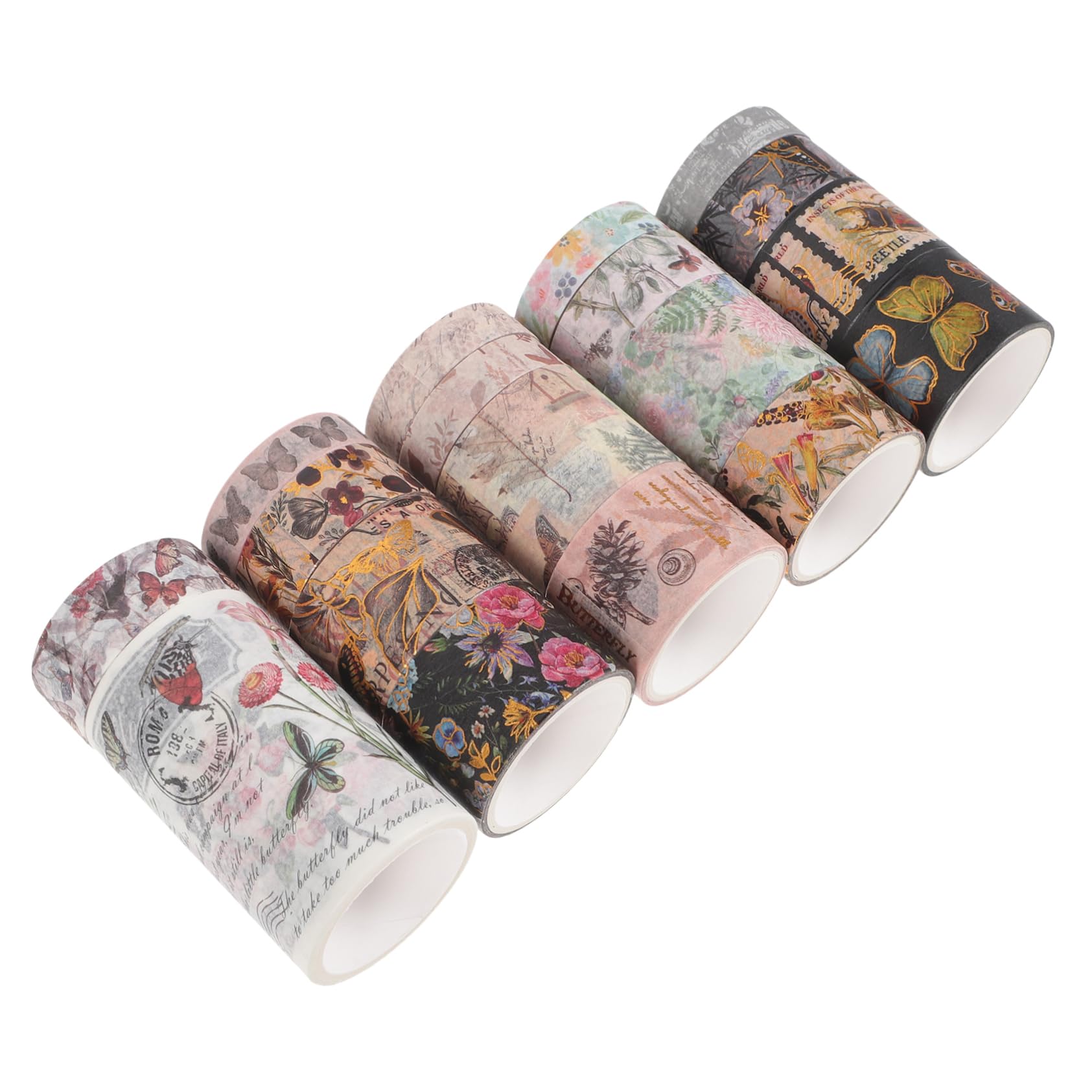 Angoily 4 Set Washi Tape Decorativo Con Motivo E Nastro Adesivo Per Scrapbooking E Creazioni Fai Da Te Per Album 17 * 4