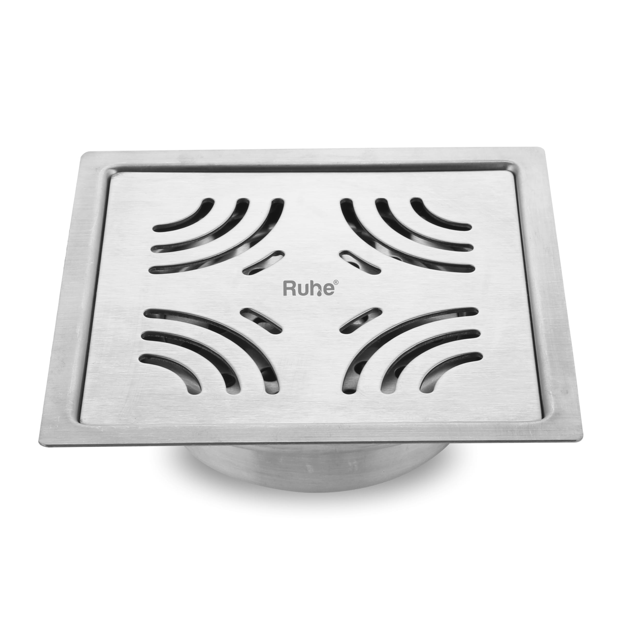 Ruhe Sapphire Square Floor Drain - Stainless Steel -29