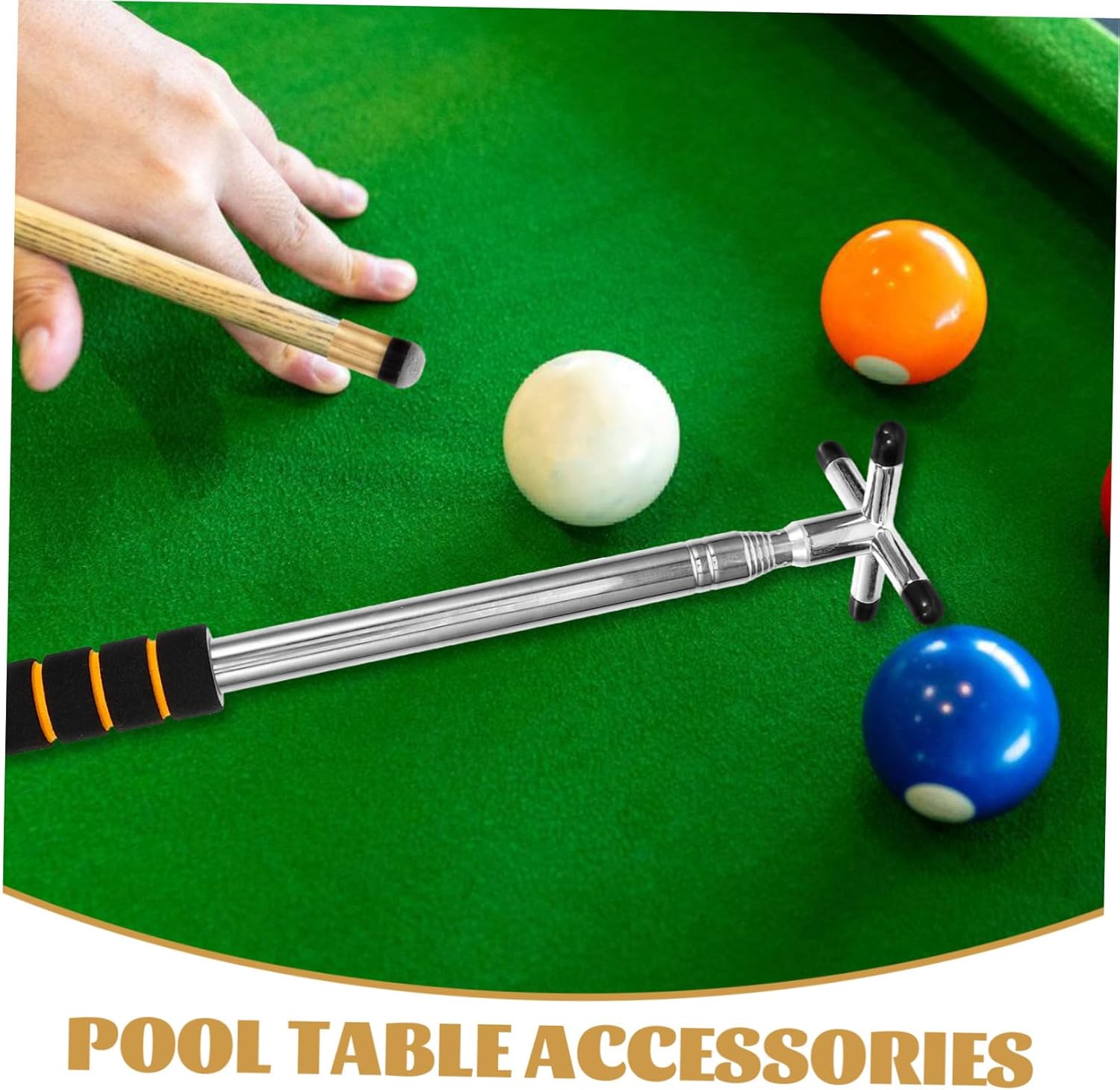 POPETPOP 4pcs Snooker Bridge Cue Stick Billiard Bridge Removable Head Compact and Portable Pool Cue Accessory for