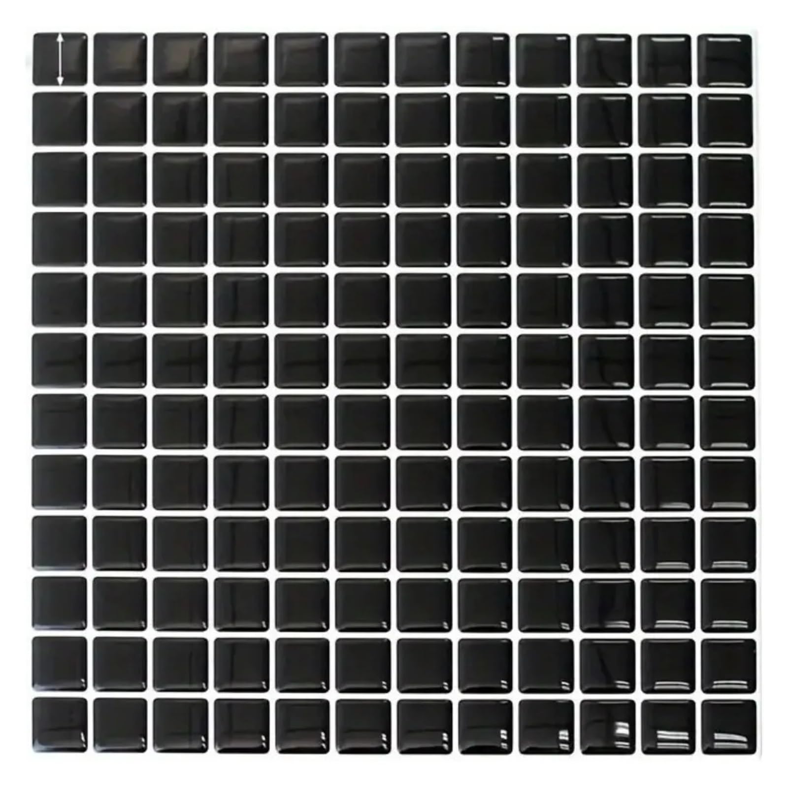 Mosaic Marble Effect Tile Stickers, Mosaic Tile Stickers DIY Removable Peel and Stick Backsplash Waterproof Sheet(Color 9)