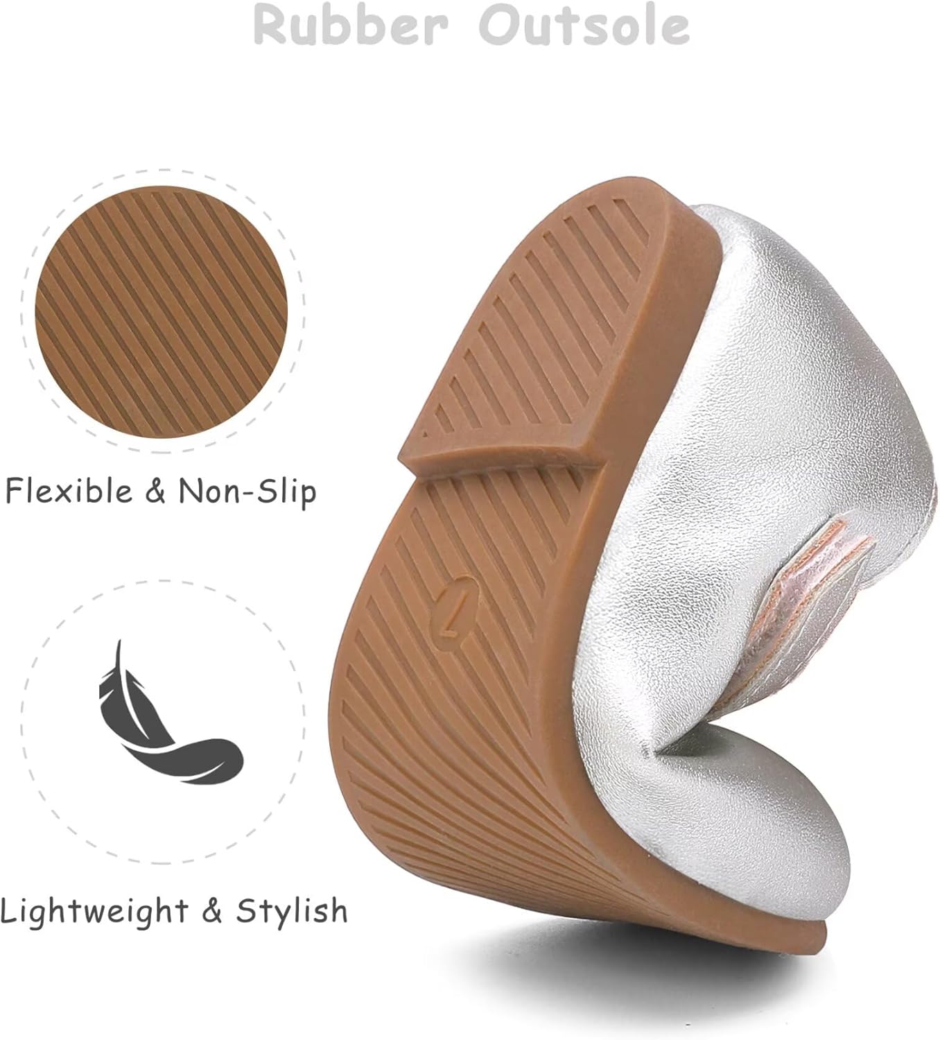 Toddler Flower Girl Dress Shoes Mary Janes Flat - Image 5