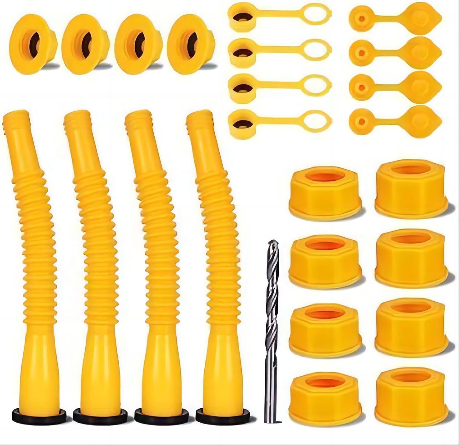 4 Kit Gas Can Spout Replacement 5 gal Easy to Install, Gas