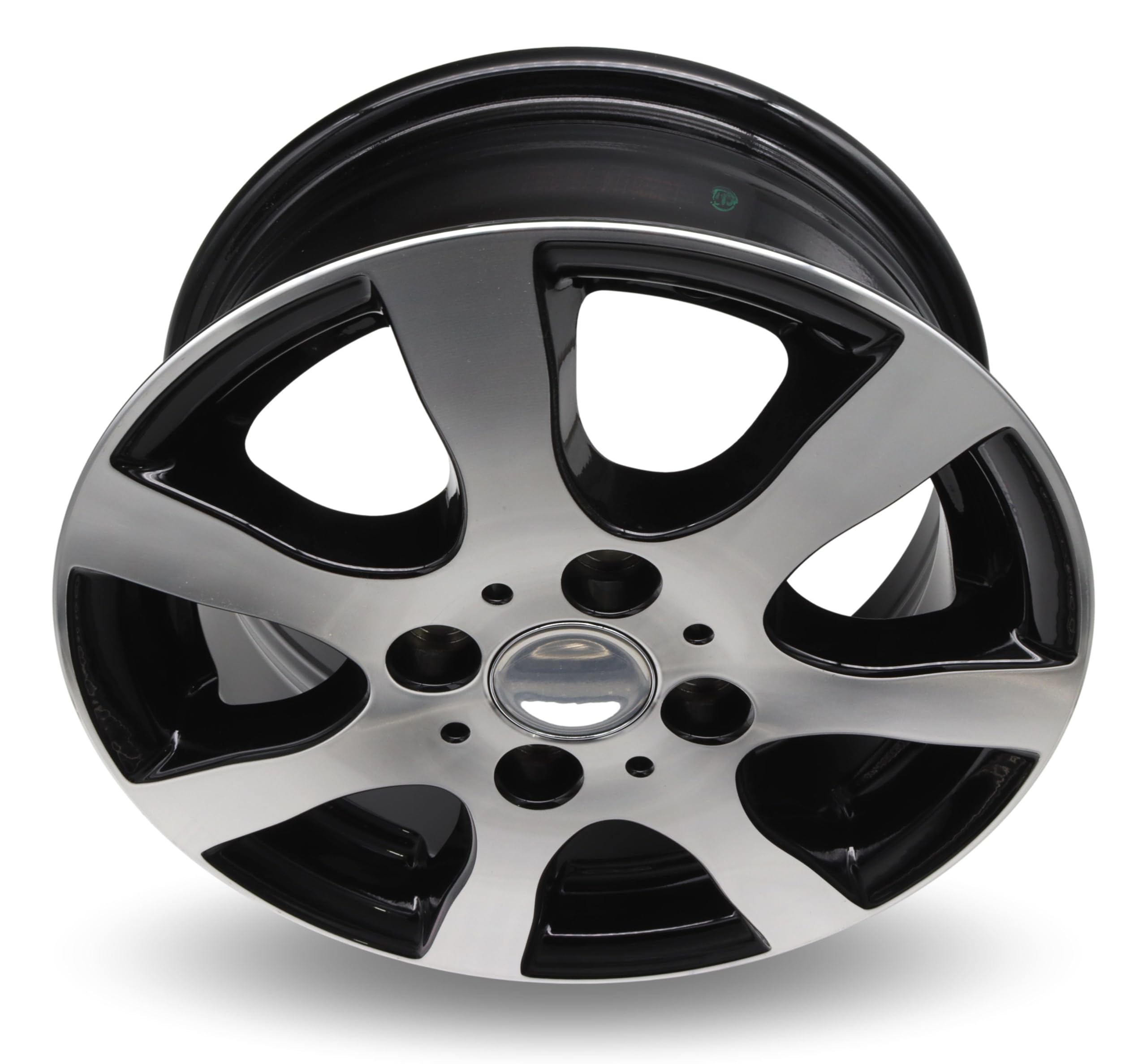 Tomason Germany TR3 5013/4 5Jx13 100 x 4 ET30 600 kg plateado/negro/negro pulido, por ejemplo, apto para Hobby, Caravan, Trailer, remolque, calidad de fabricante de equipos originales (4 x 100)