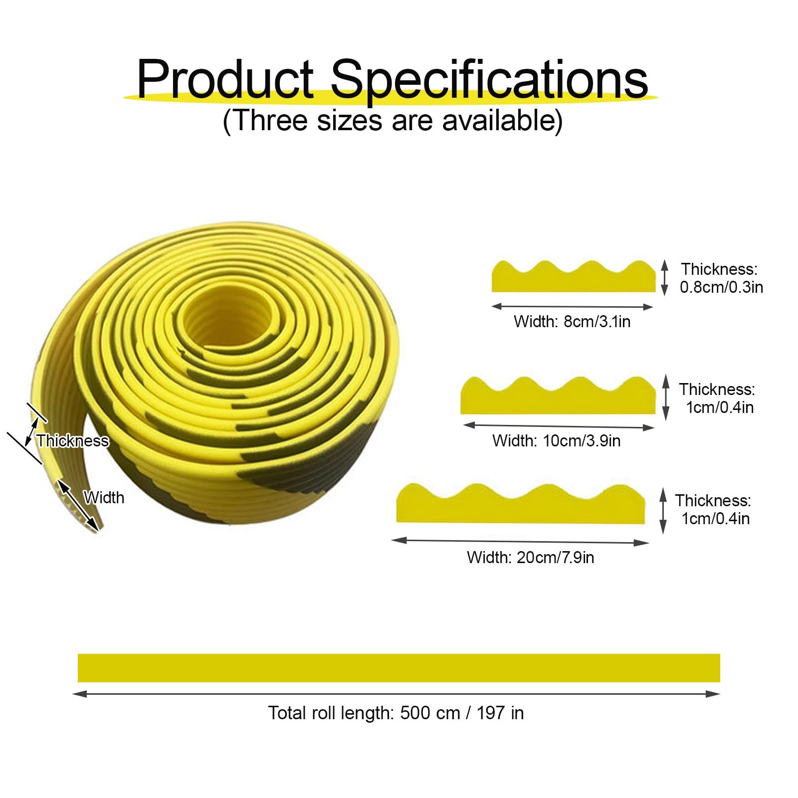 Protectores de esquina de borde de pared, tiras industriales anticolisión, acolchado protector de espuma autoadhesivo para garaje, almacén, fábrica