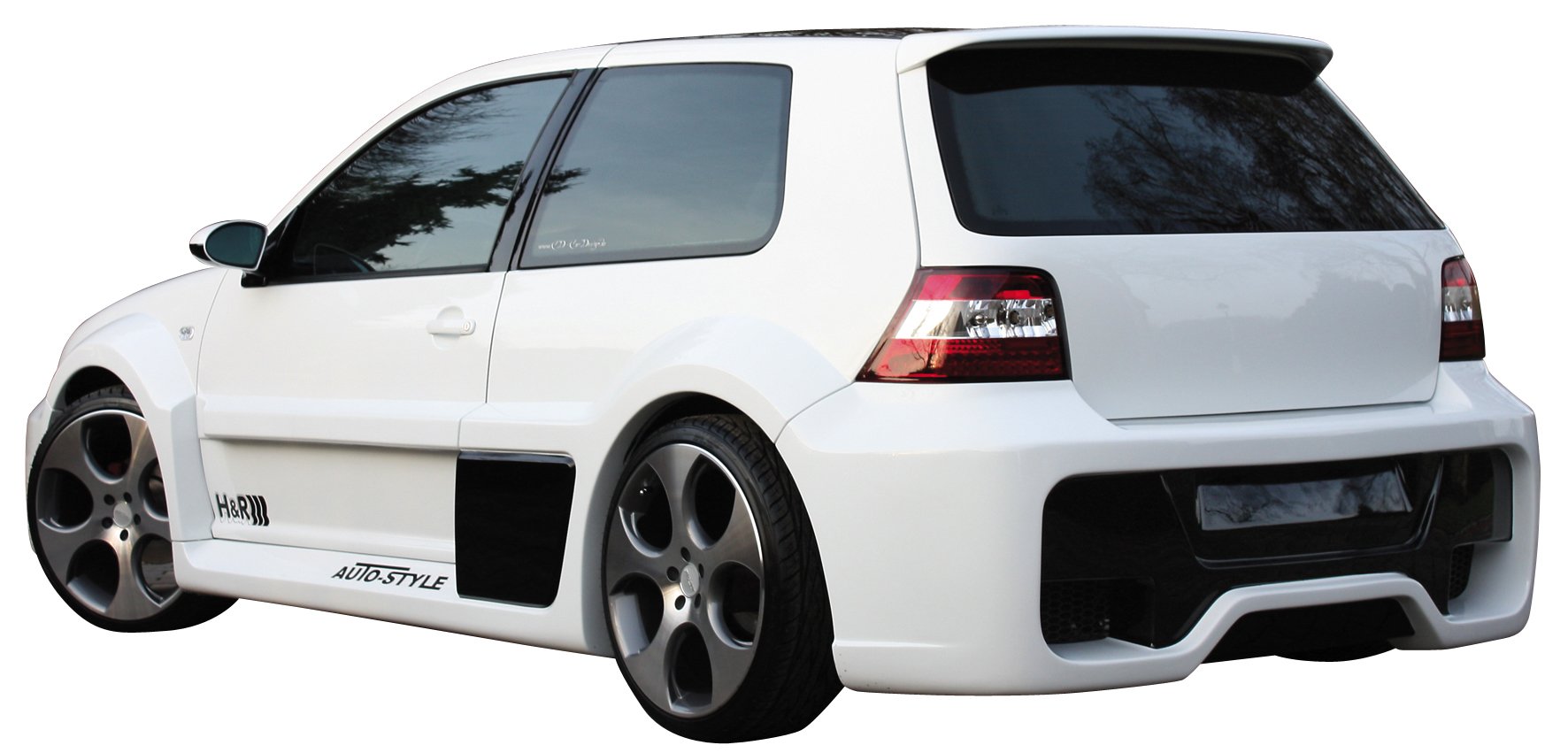 Dietrich Fender arches rear side Golf IV 1998-2003 3-doors 'WIZ-Wide' (4-pieces)